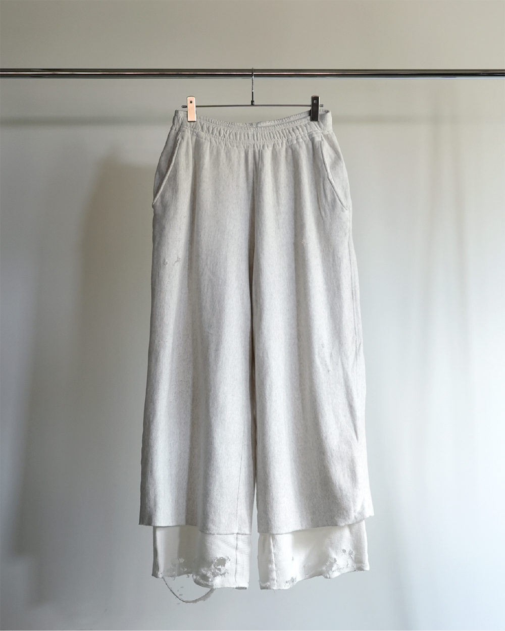 【ANCELLM/exclusive】CRASH SWEAT LAYERD PANTS EX