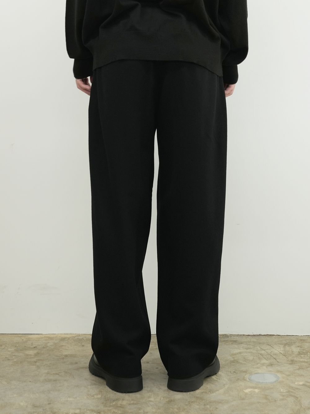 3TUCK SLACKS(BLACK)