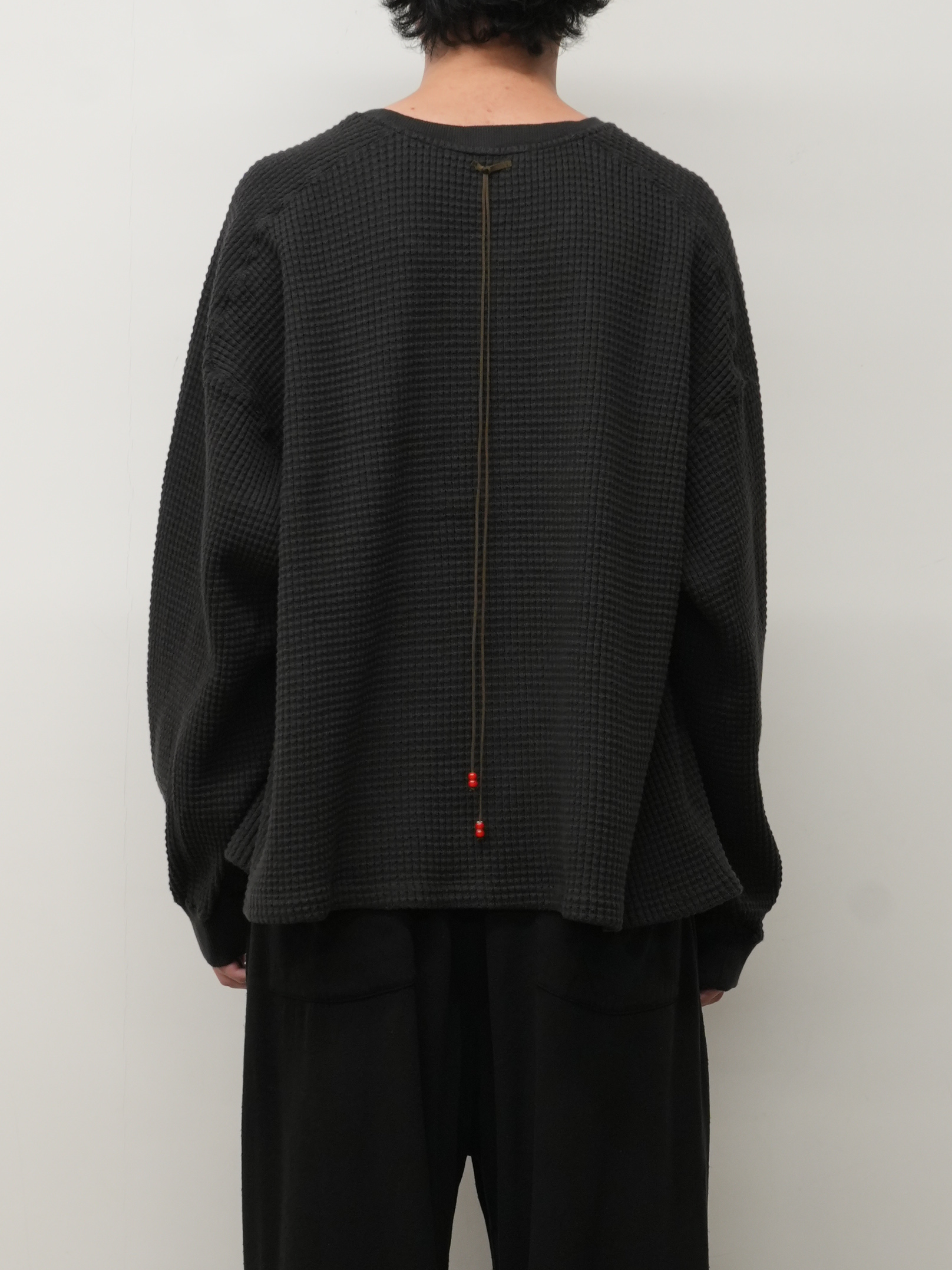 HEAVY WAFFLE OVER LS(BLACK)