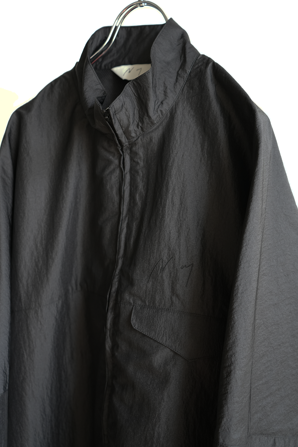 NYLON KIMONO BLOUSON(BLACK)