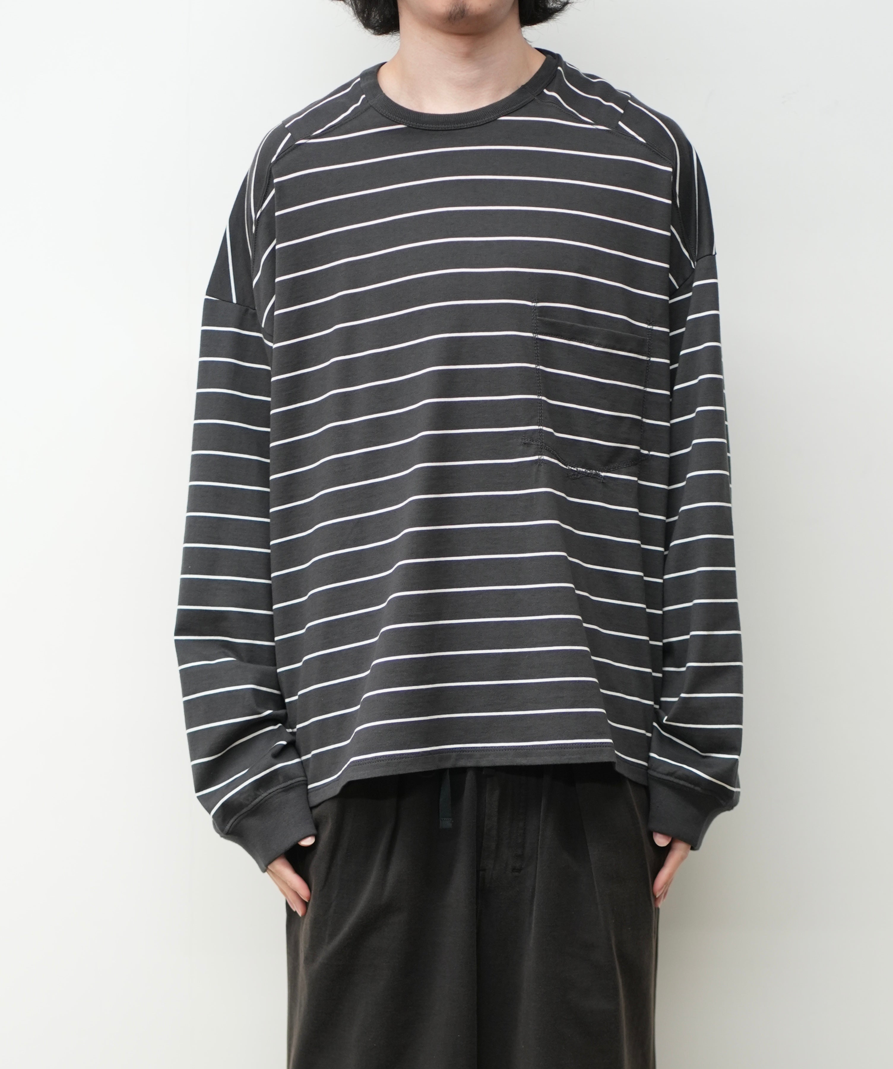 フレームワーク☆ONIT 別注OVERSIZE BORDER LS　新品ブラック ≪WEB限定 / 追加≫ONIT 別注OVERSIZE BORDER LS（Tシャツ/カットソー