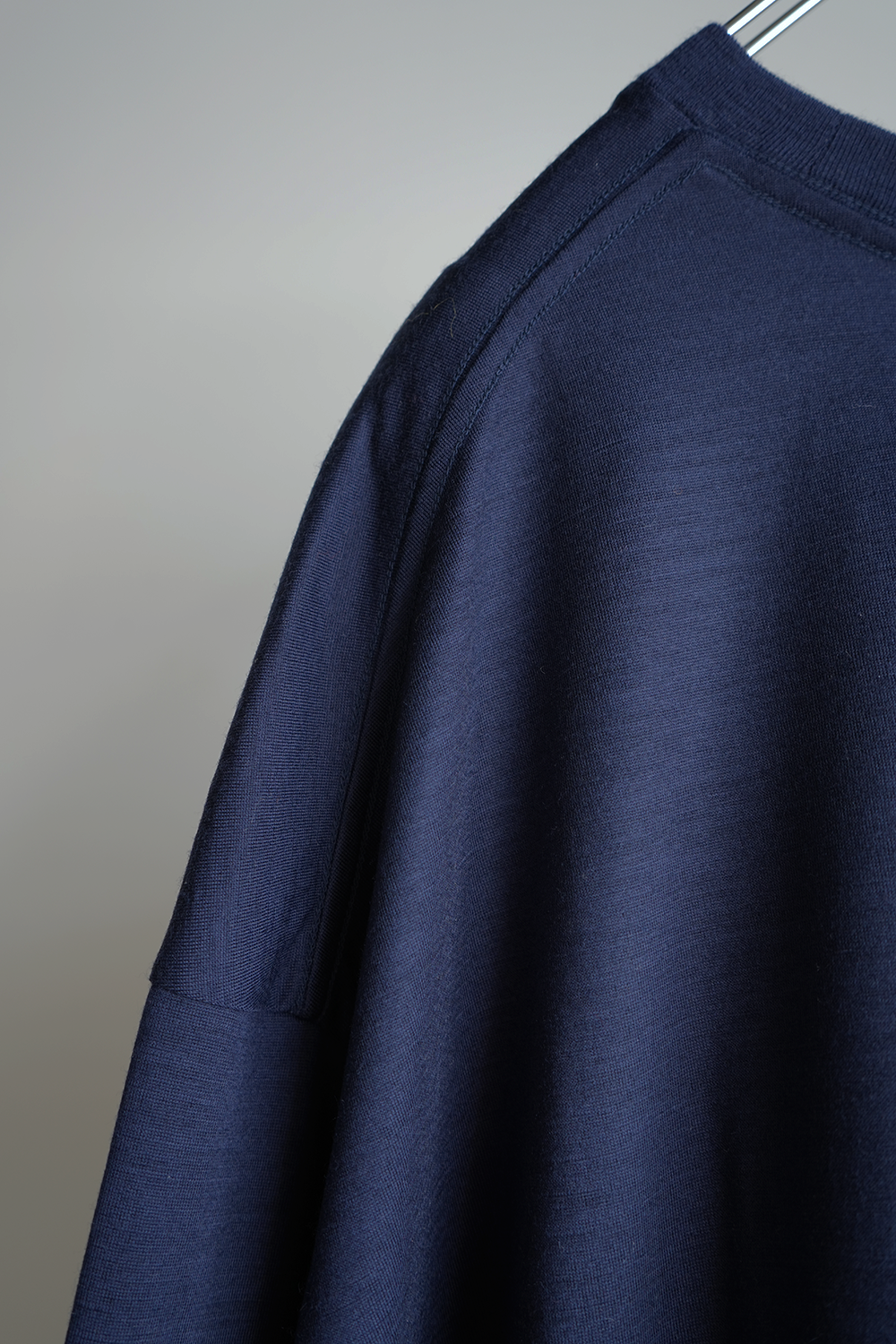 WOOL L/S T-SHIRT(NAVY)