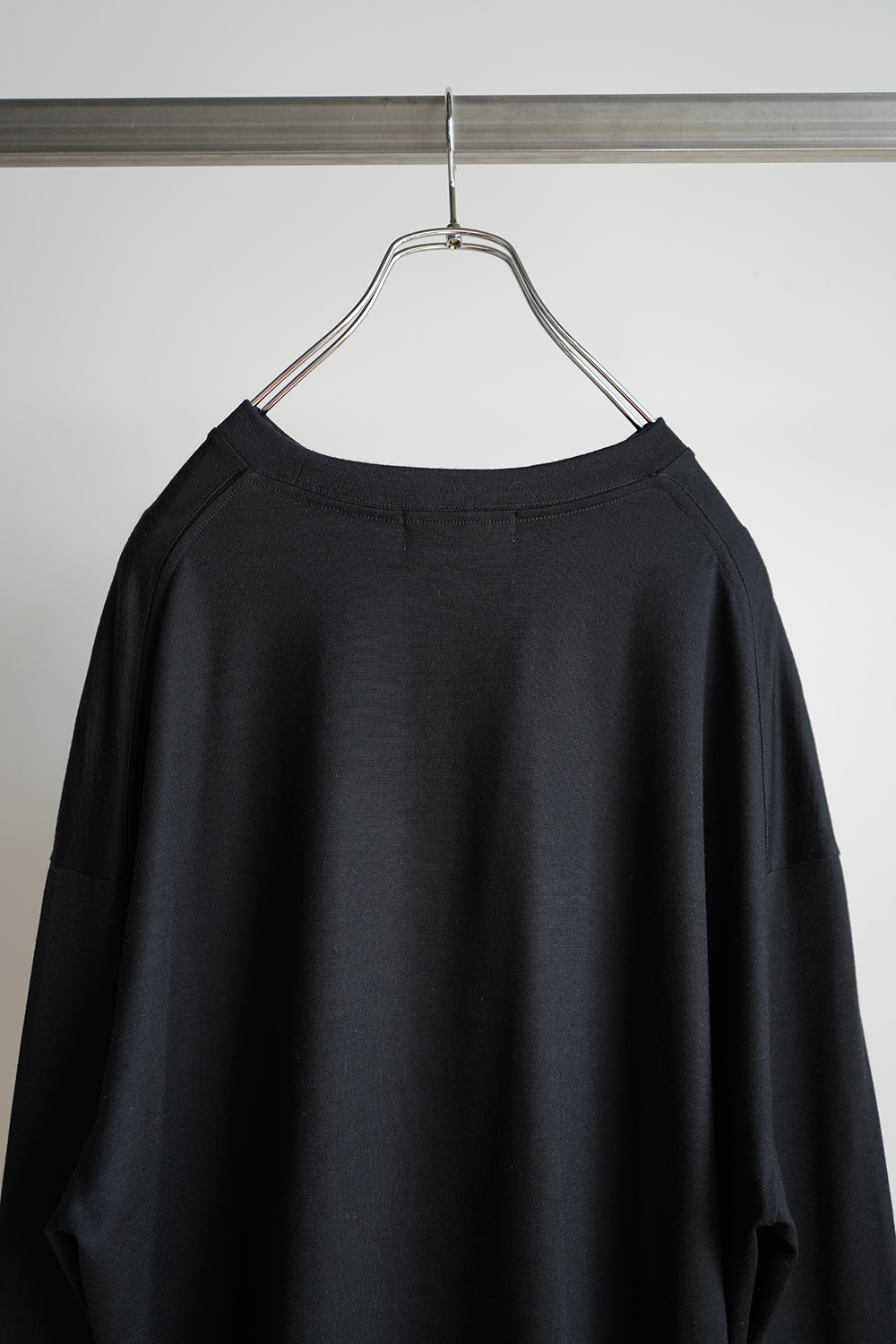 WOOL L/S T-SHIRT(BLACK)