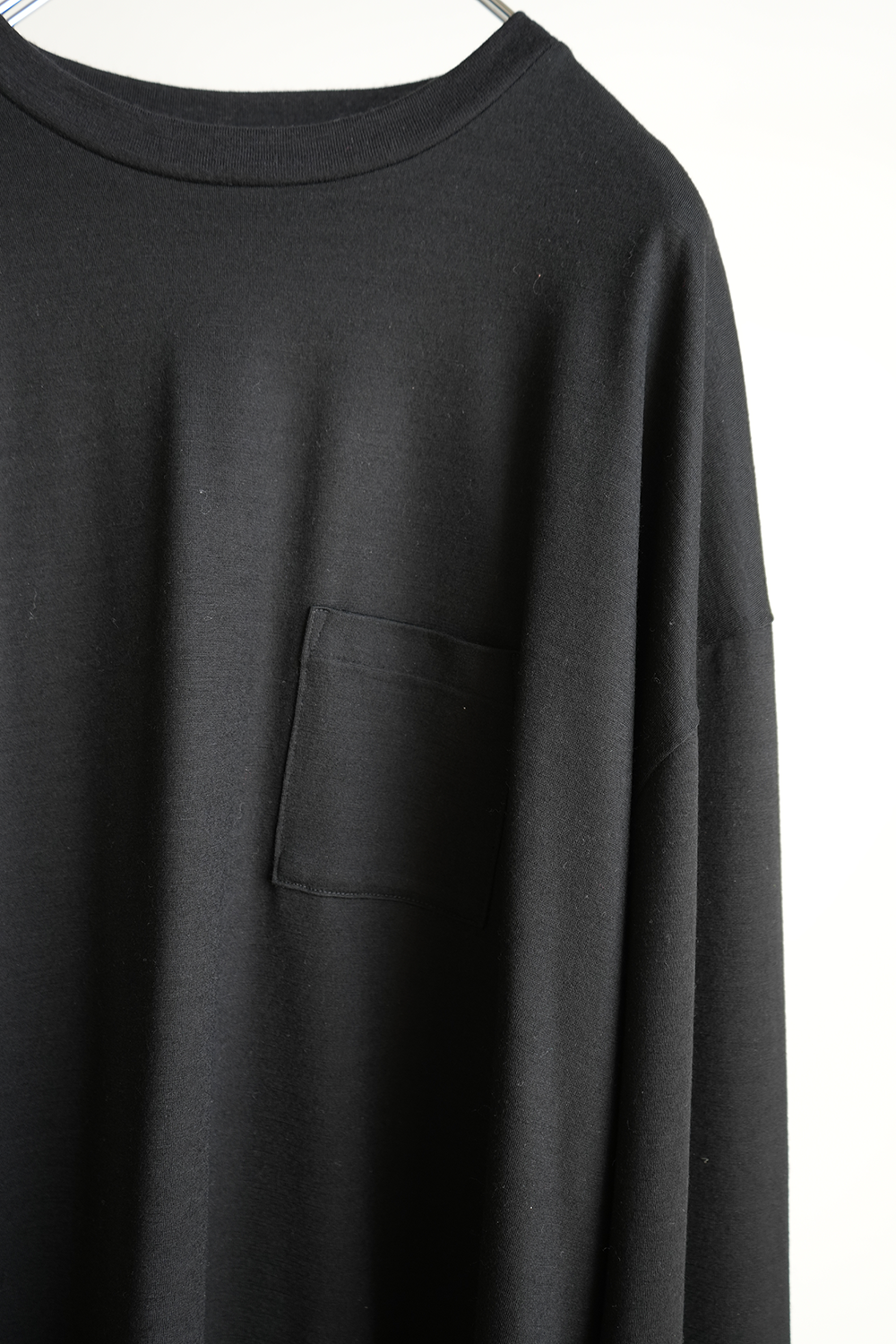 WOOL L/S T-SHIRT(BLACK)