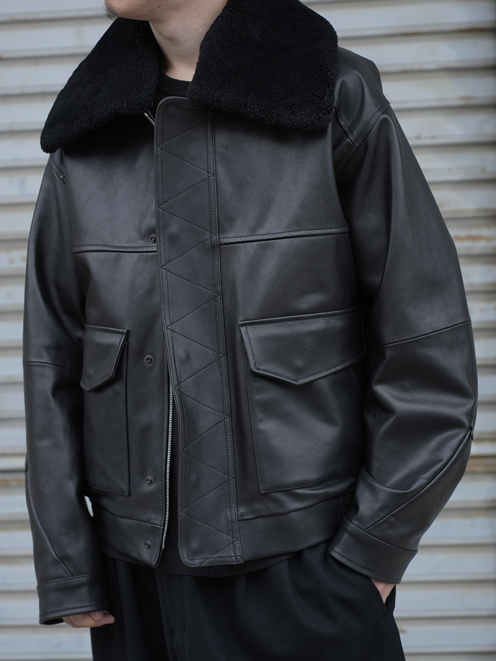 LEATHER JKT