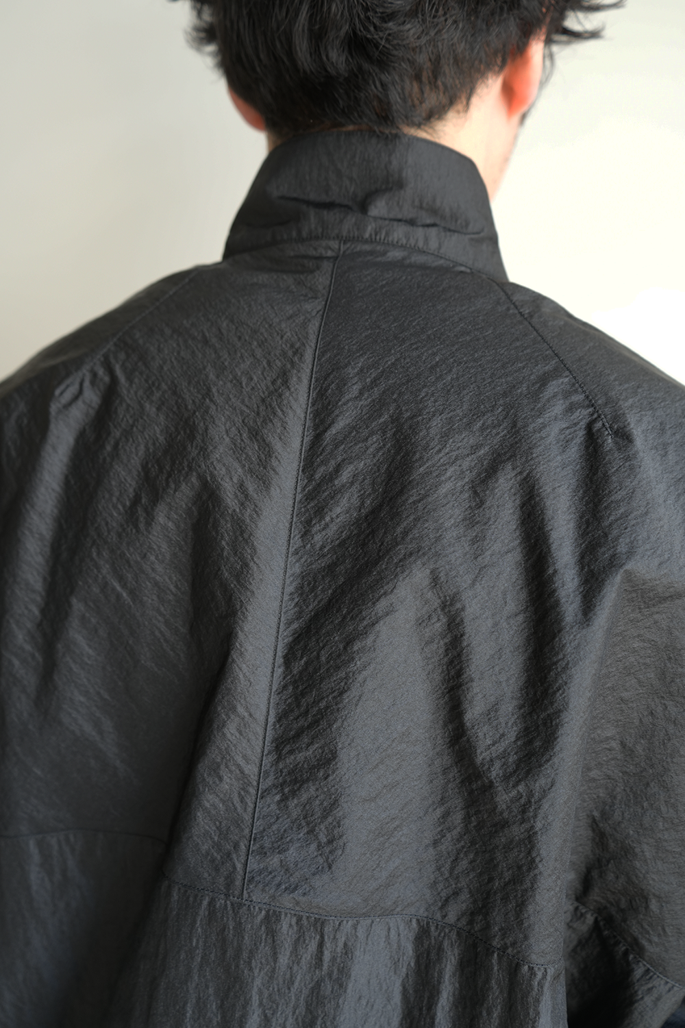 NYLON KIMONO BLOUSON(BLACK)