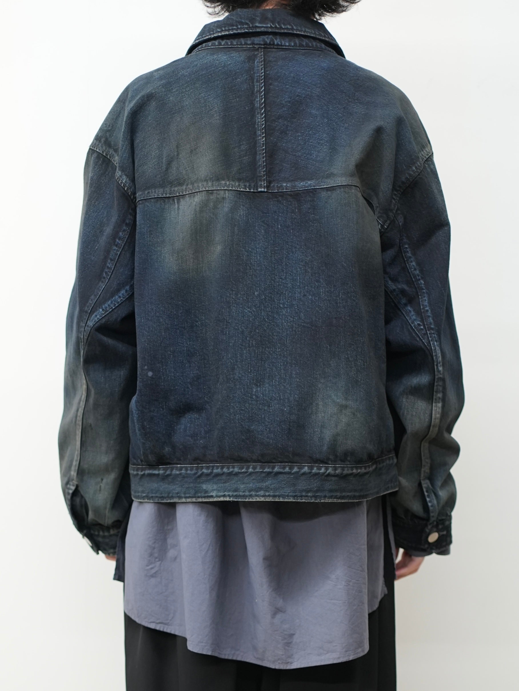 DENIM ZIPUP JACKET(BLACK)