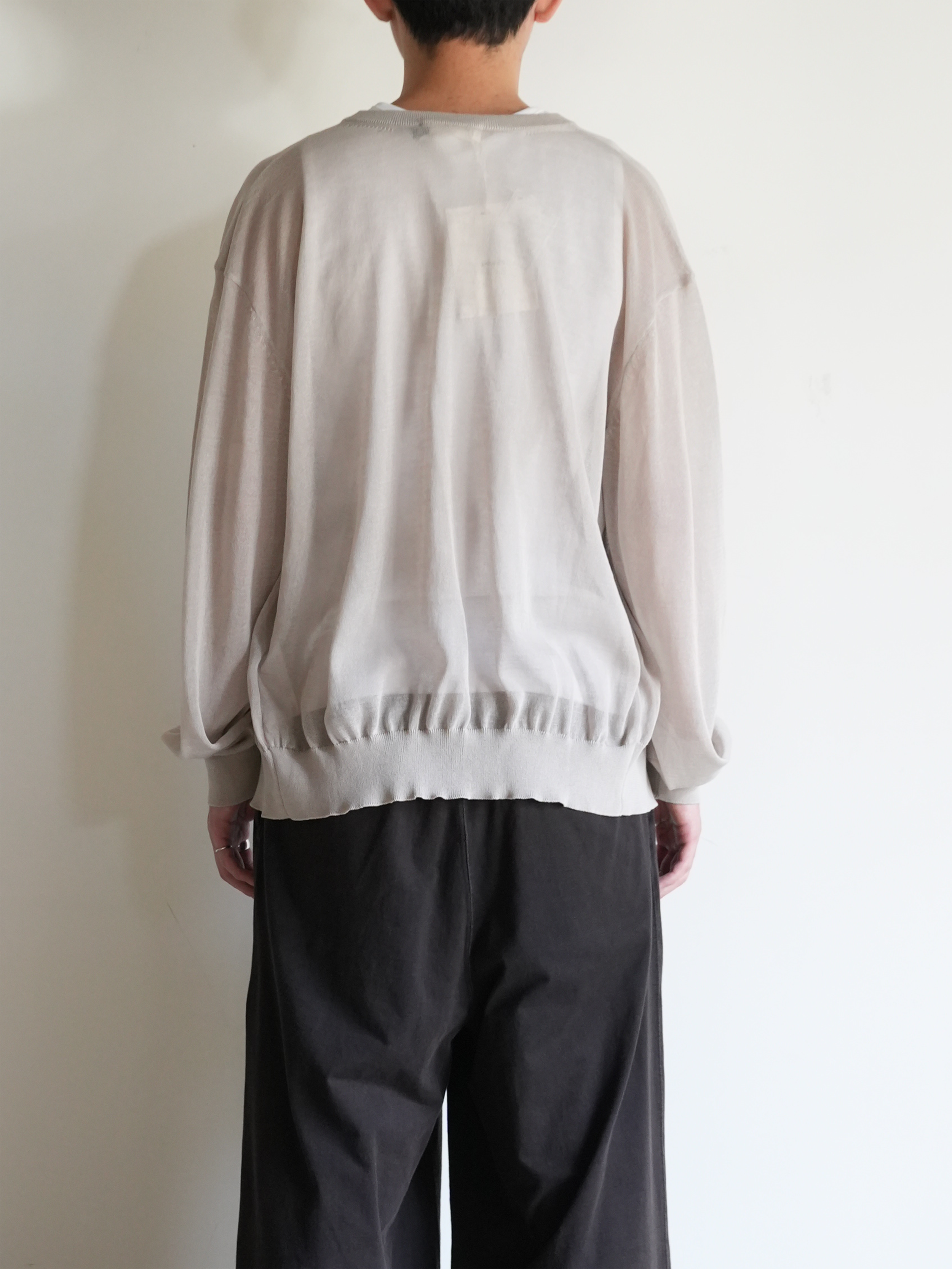 SHEER ROUND CARDIGAN