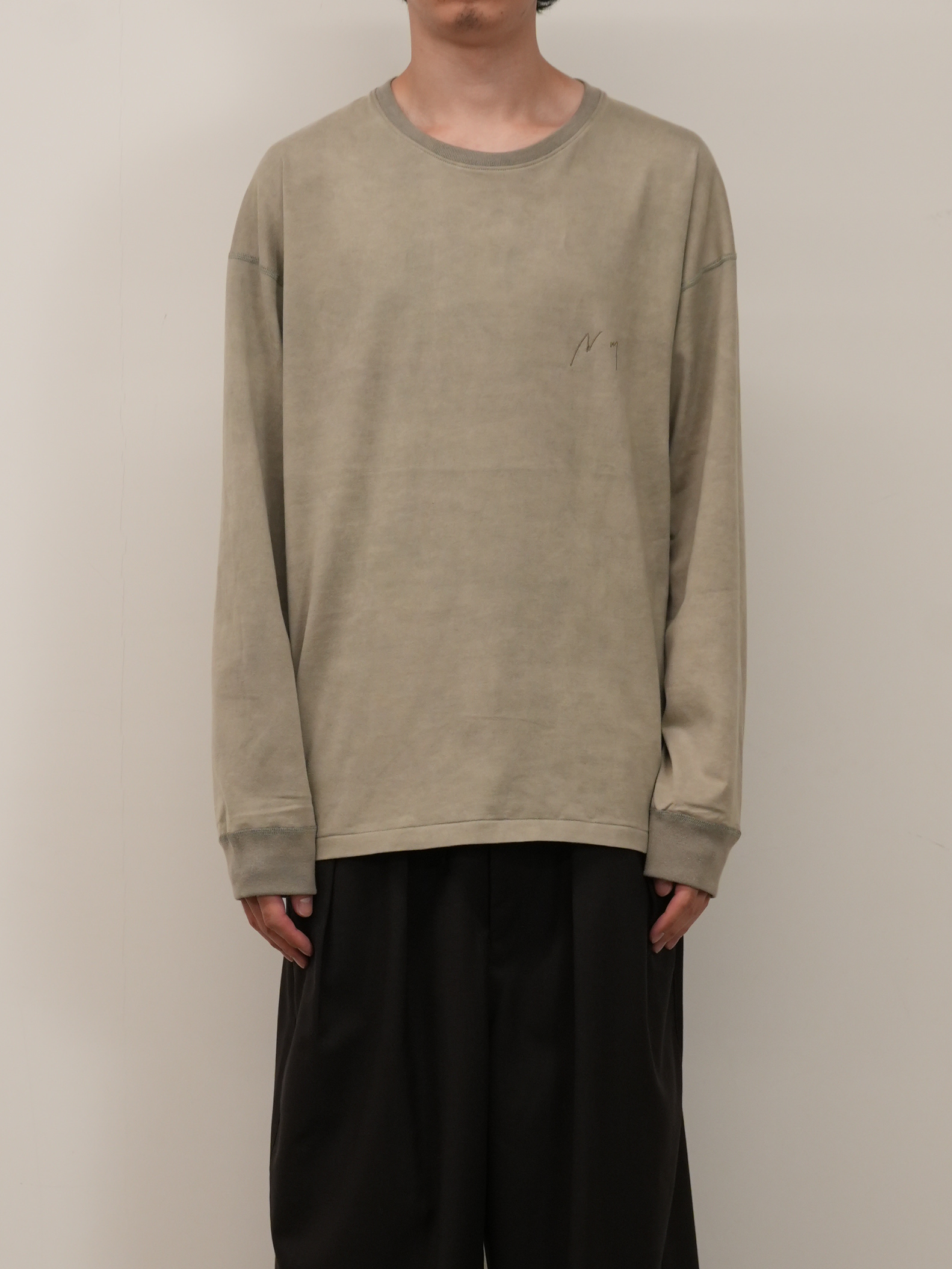 UNEVENNESS LS T-SHIRT(GRAY)