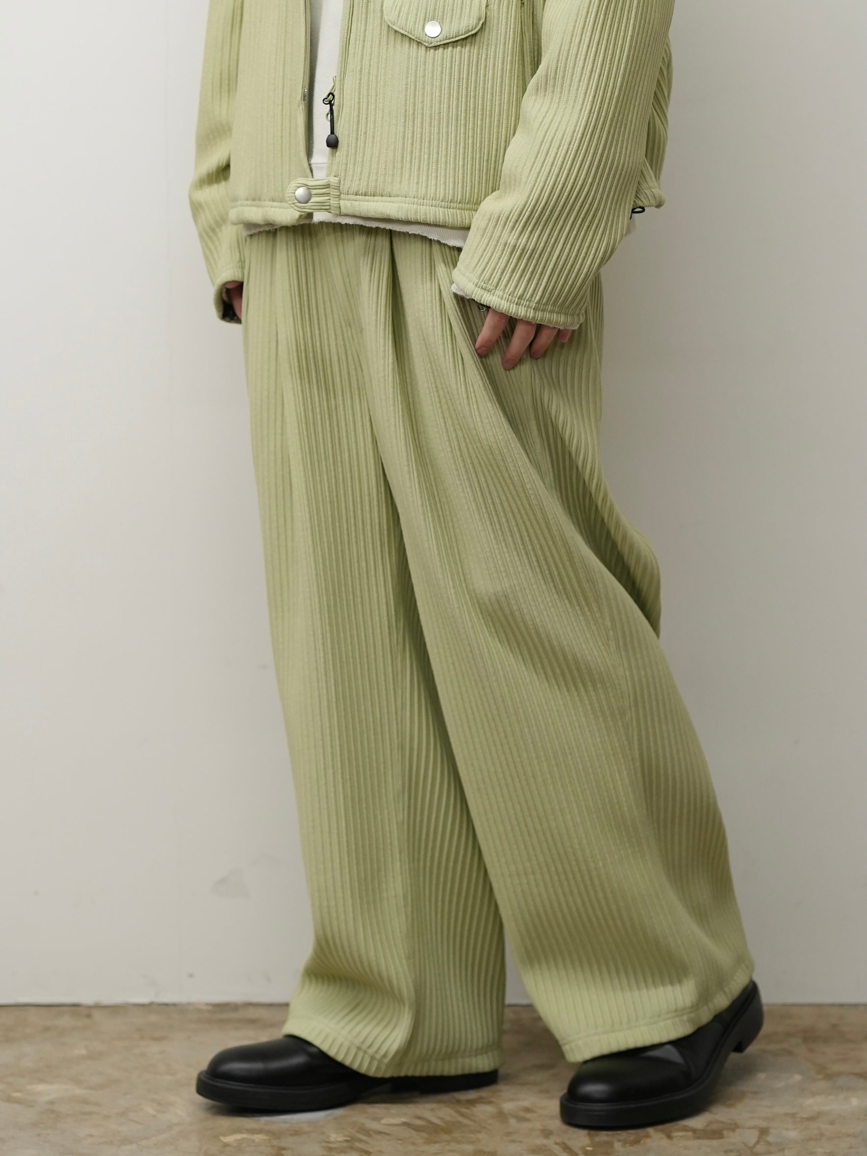 WIDE EASY PANTS(WASABI)