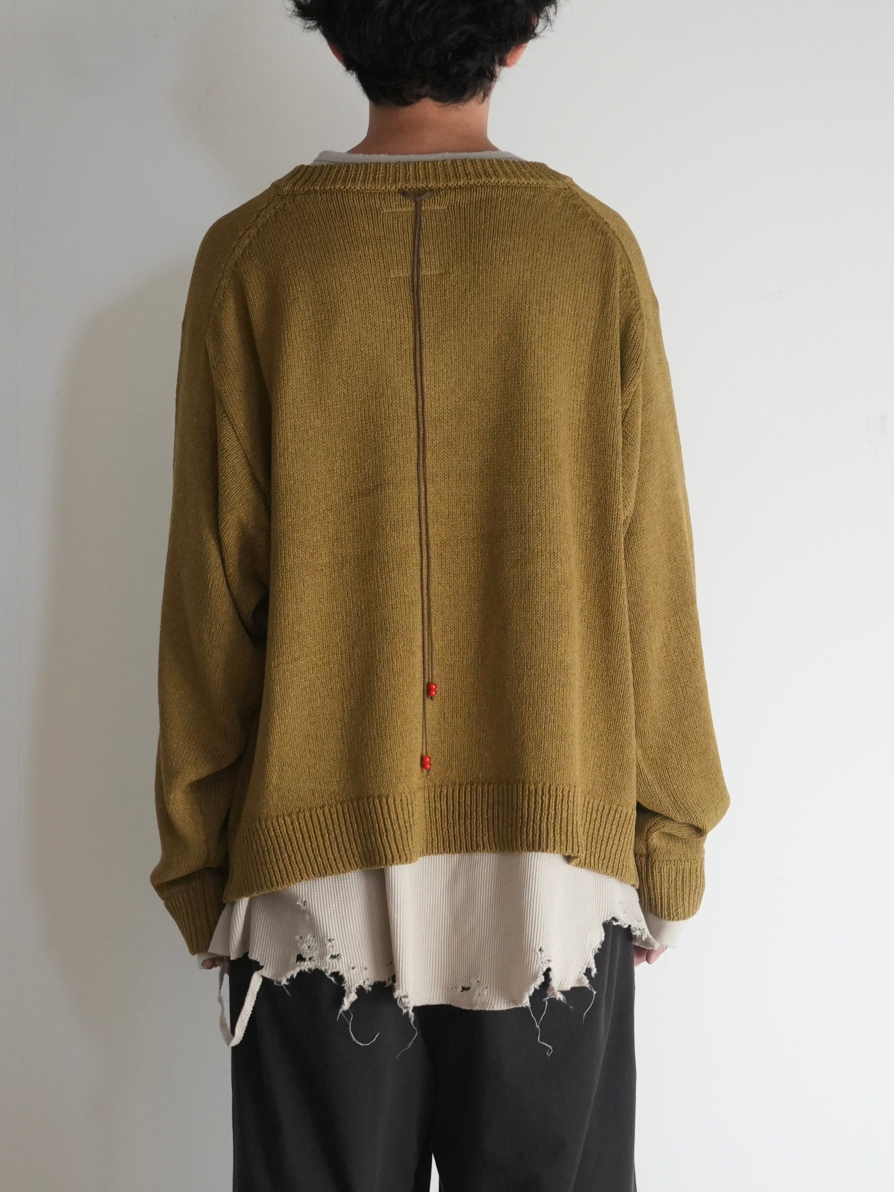 UV NECK KNIT(LIME)