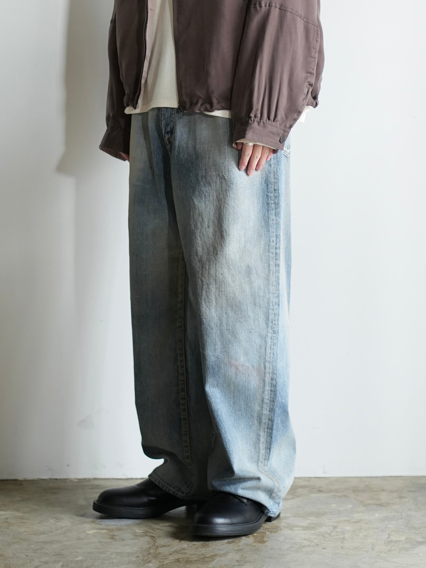 01 MIDTAPERED 5P DENIM PANTS(INDIGO)