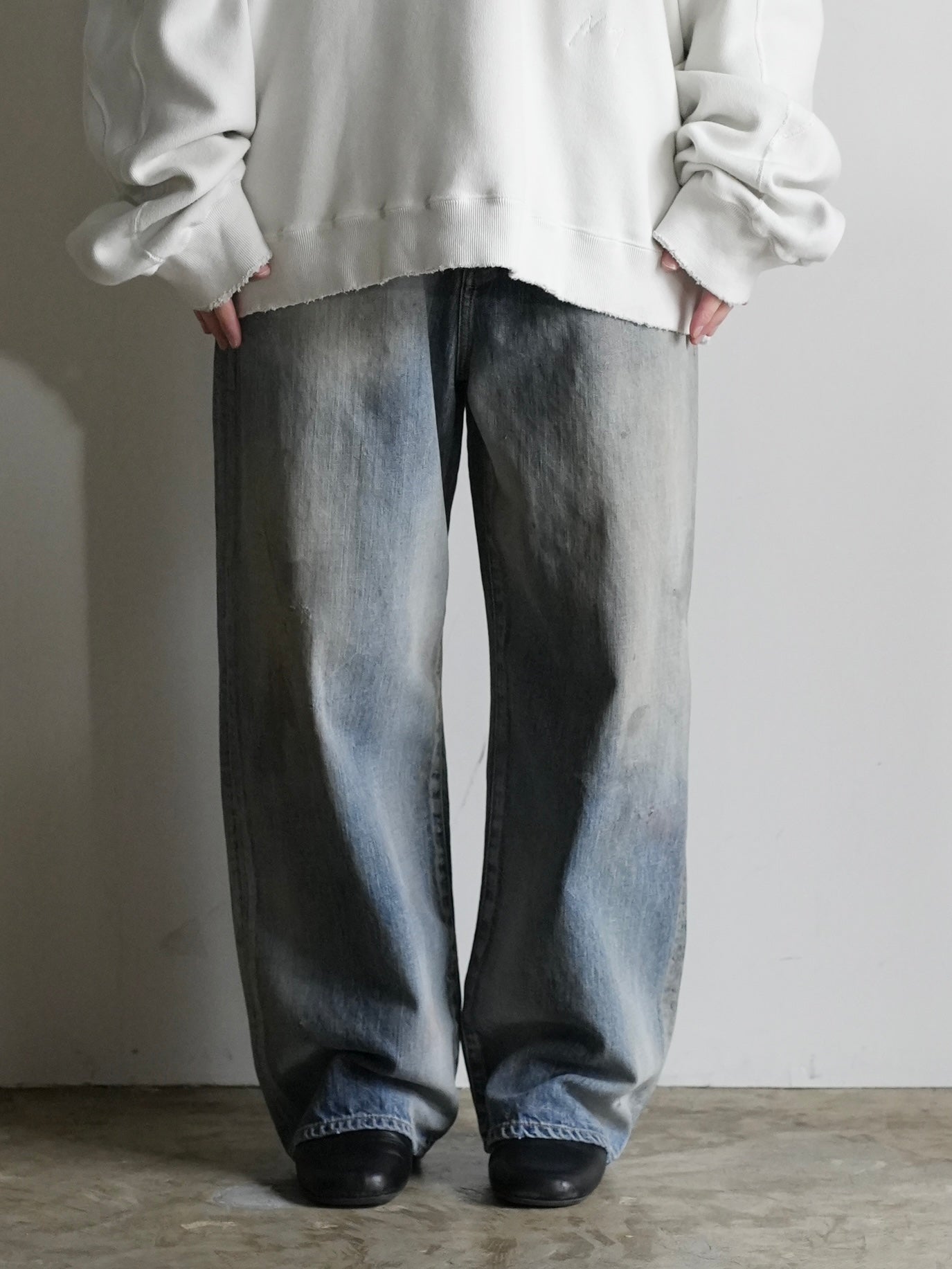 01 MIDTAPERED 5P DENIM PANTS(INDIGO)