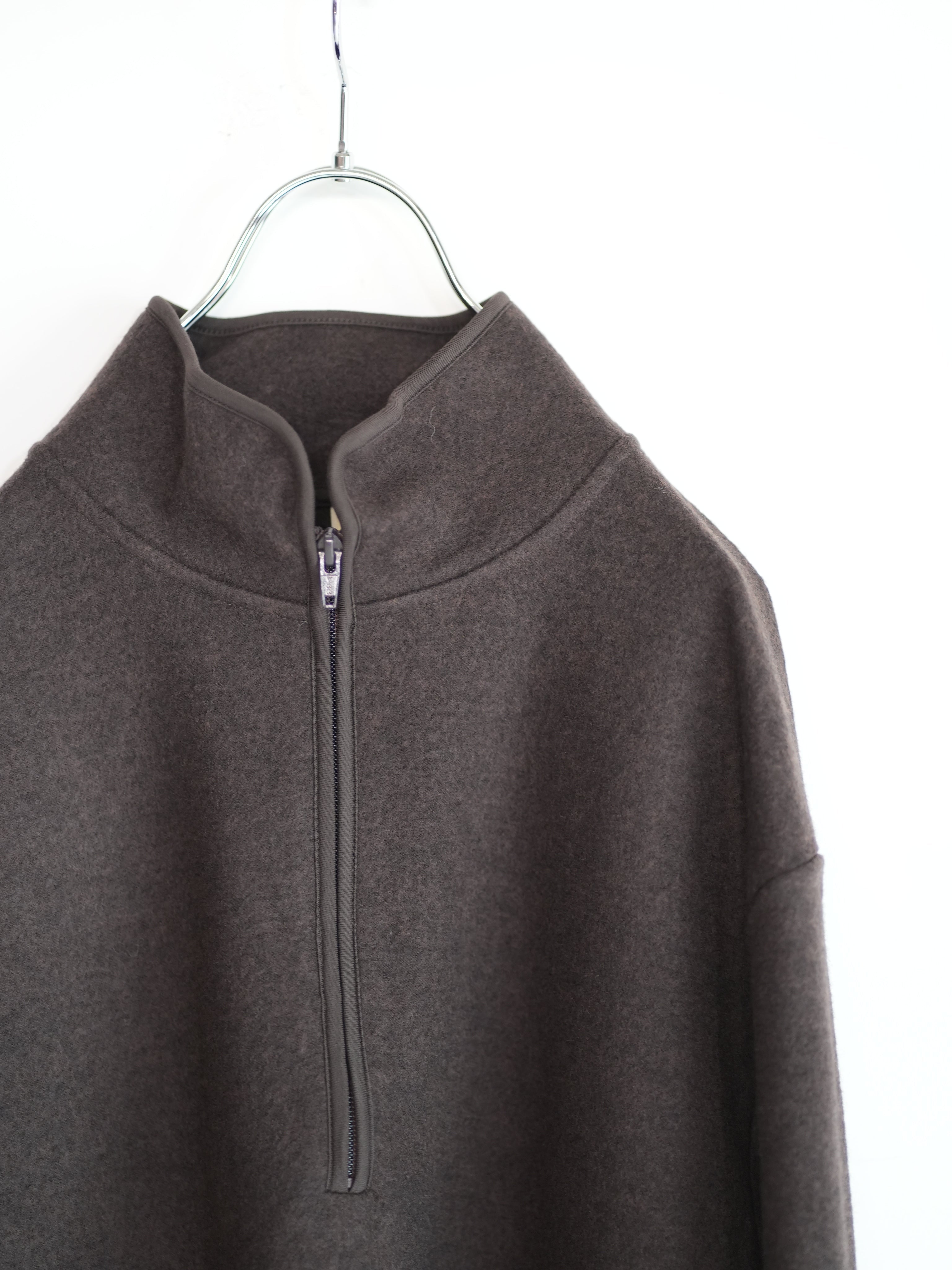 WOOL HALF ZIP