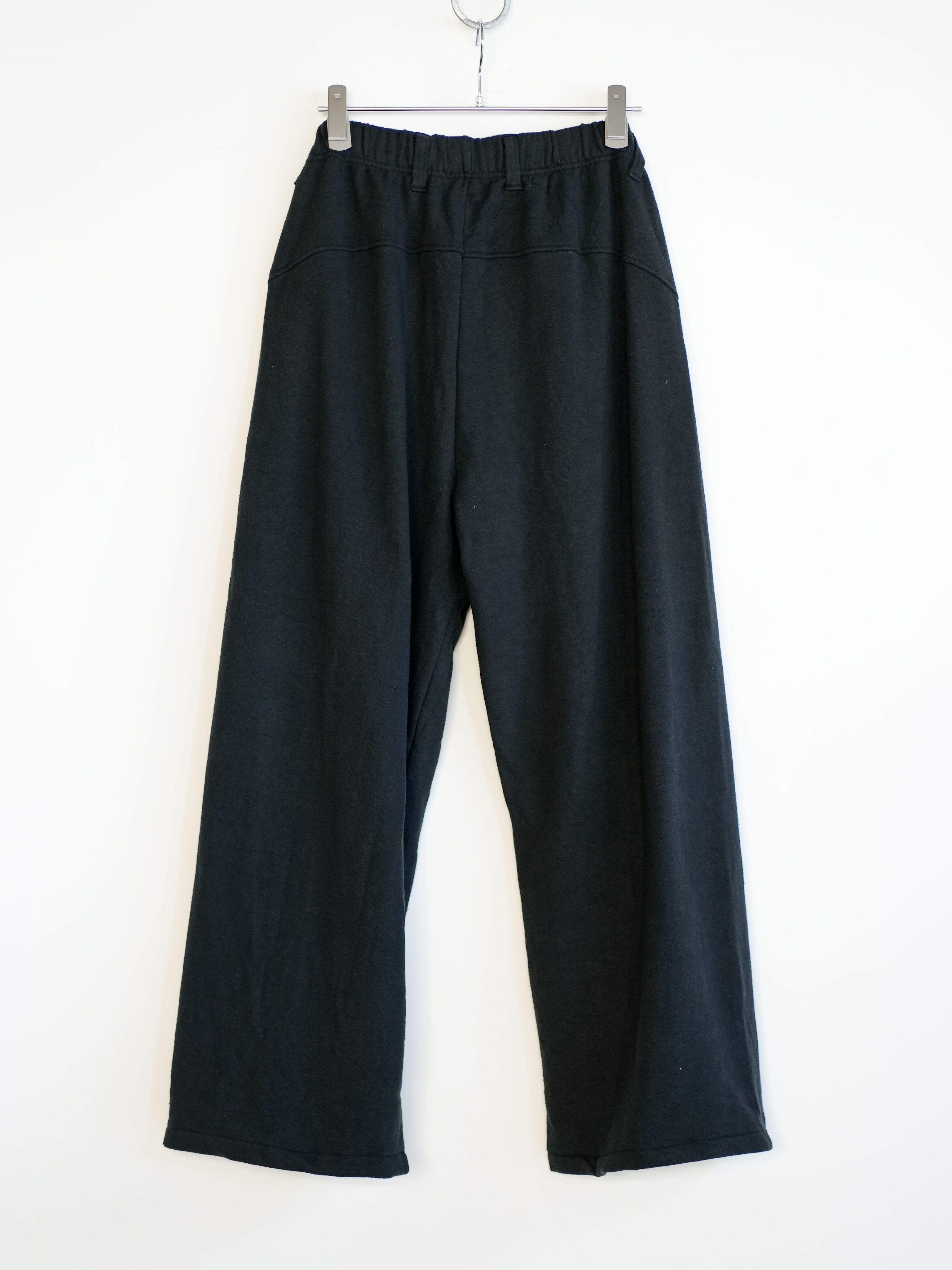 COTTON SILK SWEAT WIDE PANTS