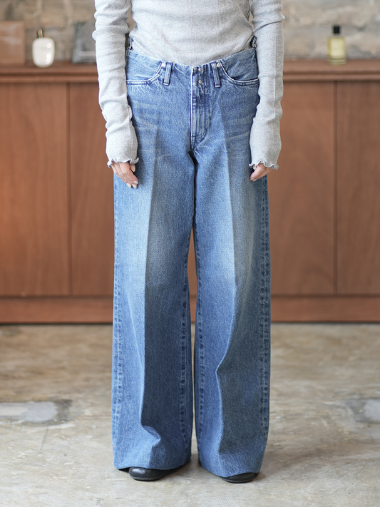 WIDE JEAN TROUSERS(VINTAGE BLUE)