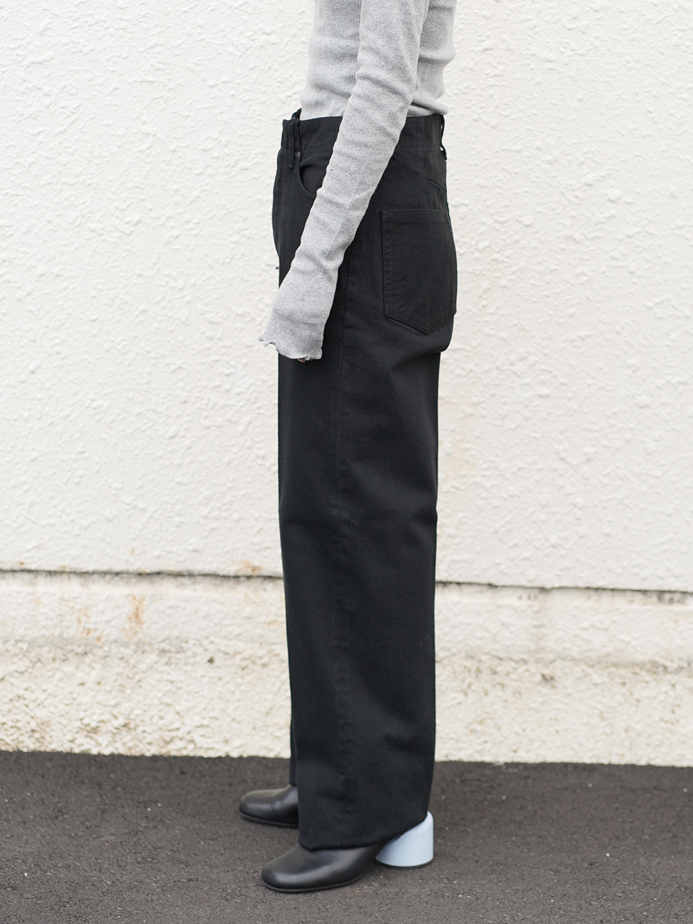 THE JEAN TROUSERS(OVERDYE BLACK)