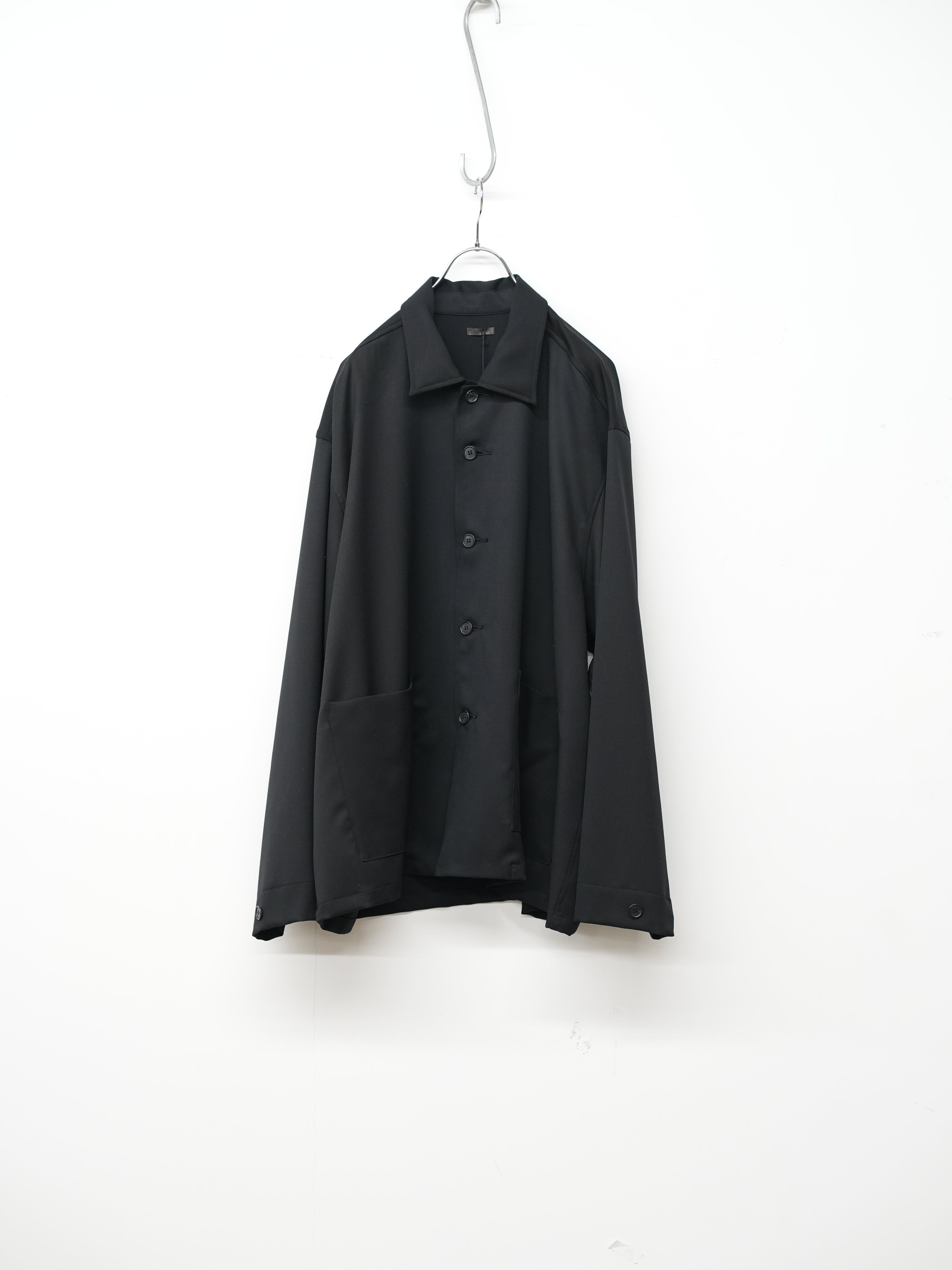 WOOL GABARDINE COVERALL JACKET
