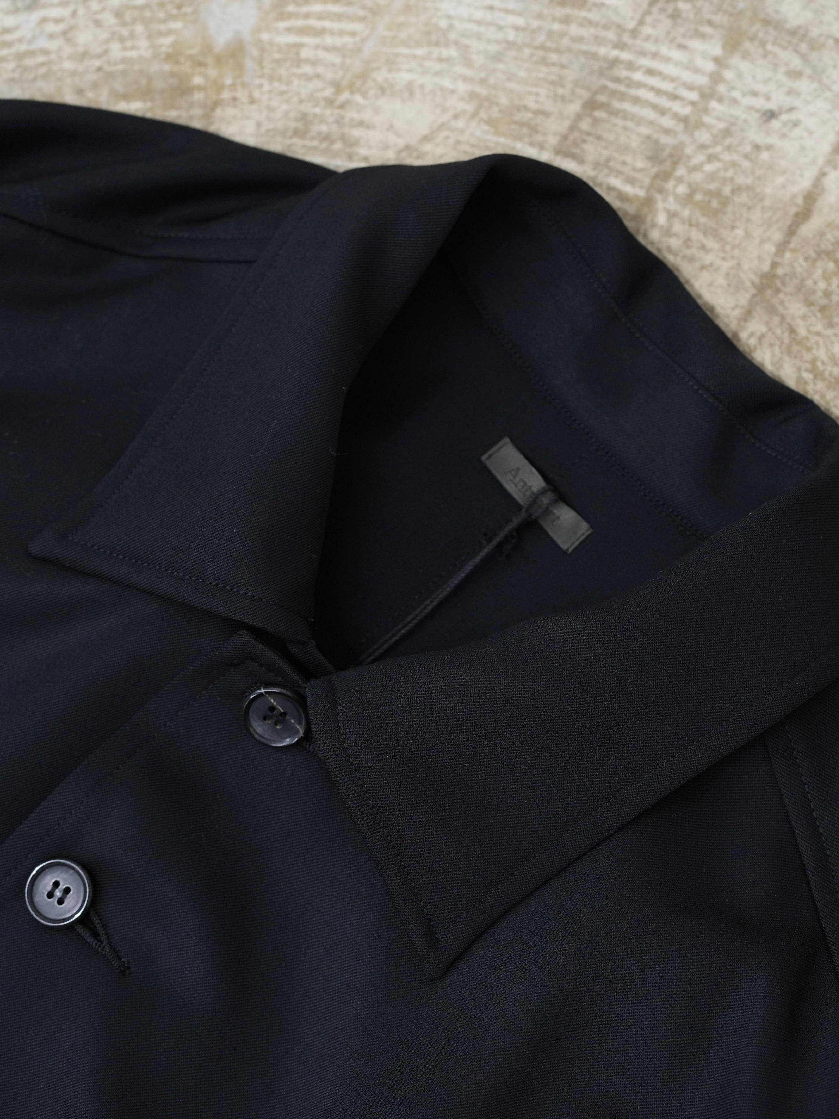 WOOL GABARDINE COVERALL JACKET