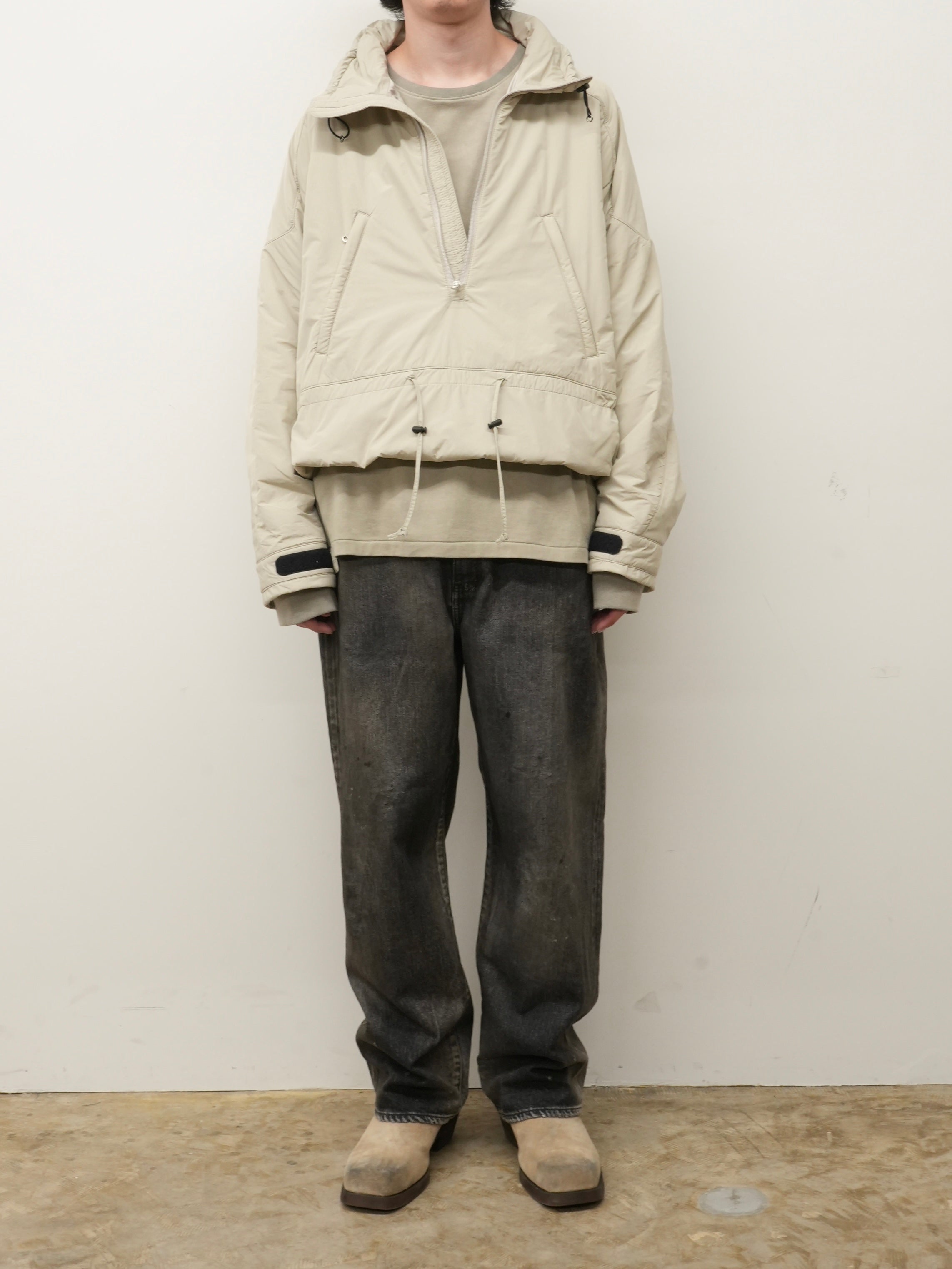 PADDING PULLOVER JACKET(BEIGE)