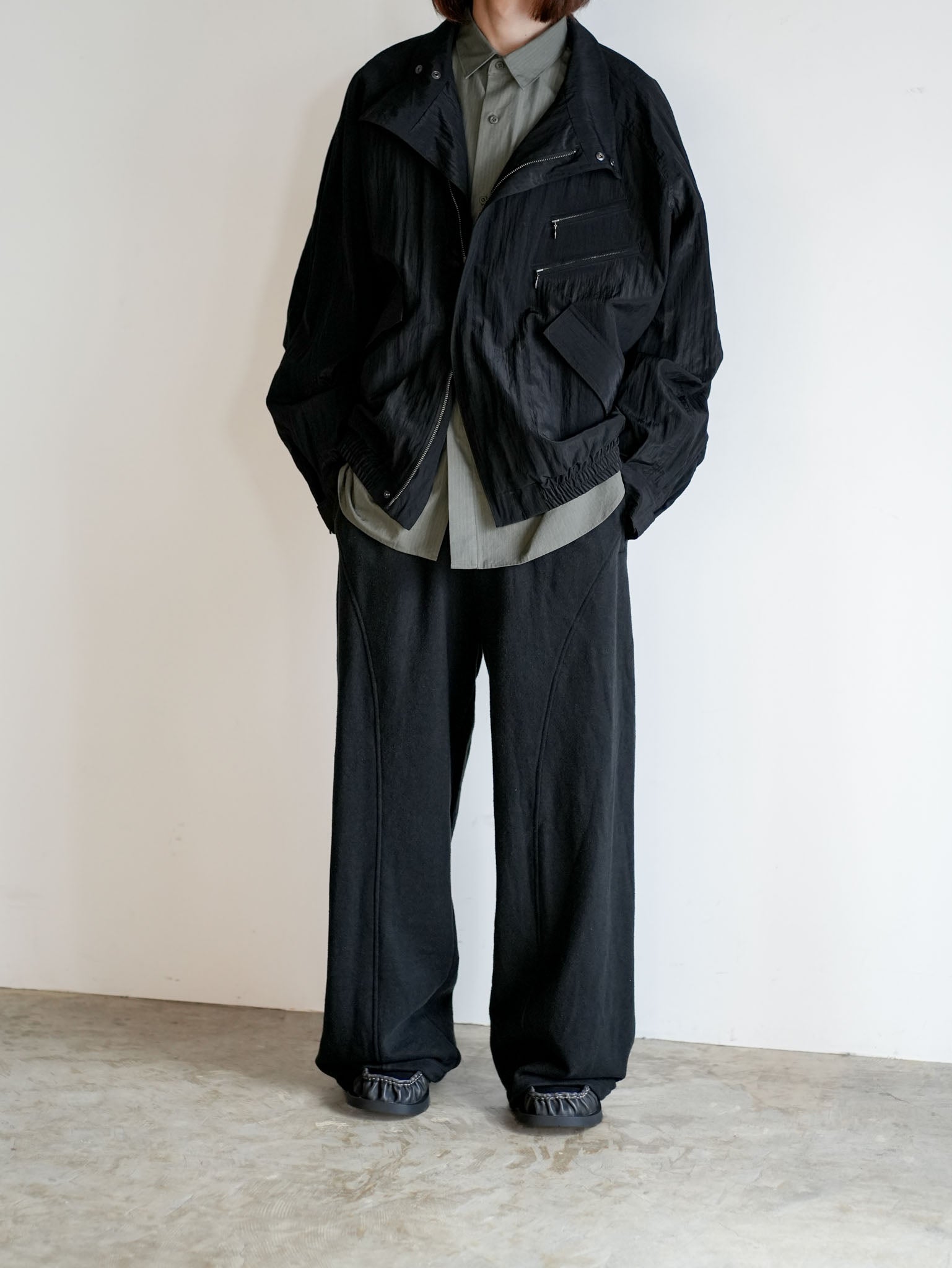 WOOL NYLON RIDERS BLOUSON