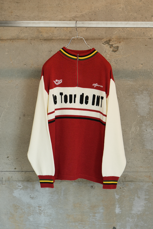 KNITTING CYCLING JERSEY (RED)