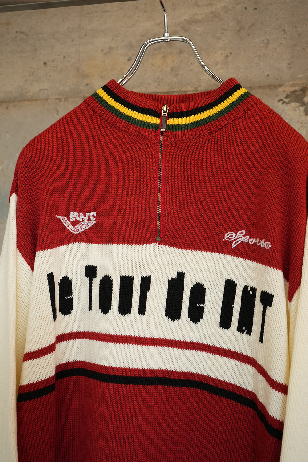 [40%OFF] KNITTING CYCLING JERSEY (RED)