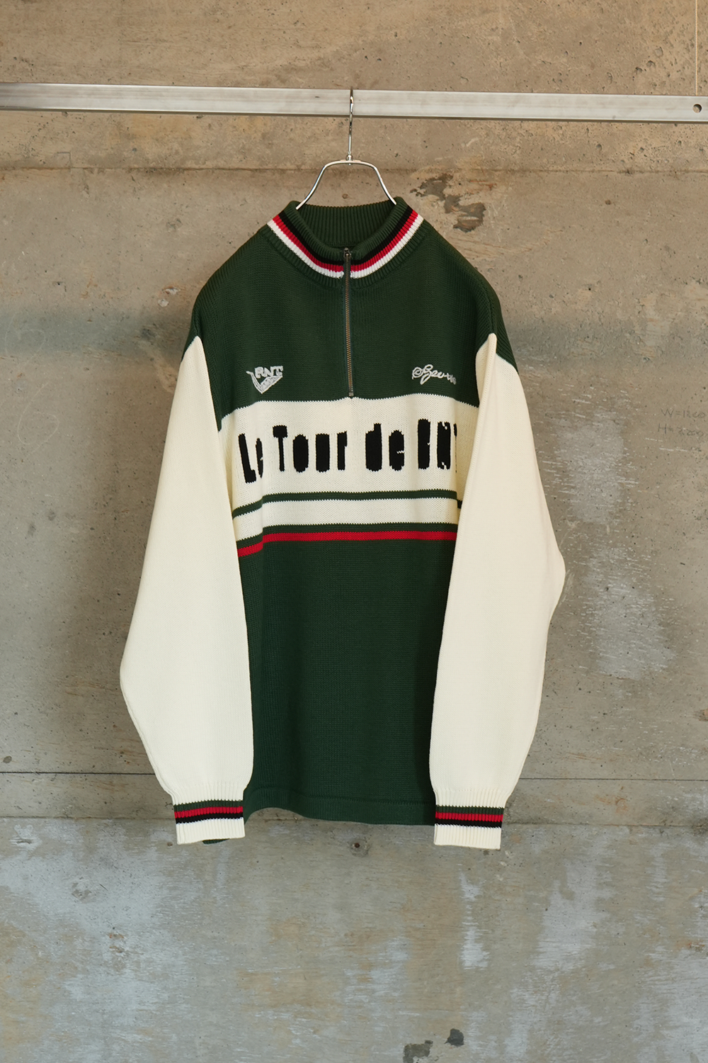 [40%OFF] KNITTING CYCLING JERSEY (GREEN)