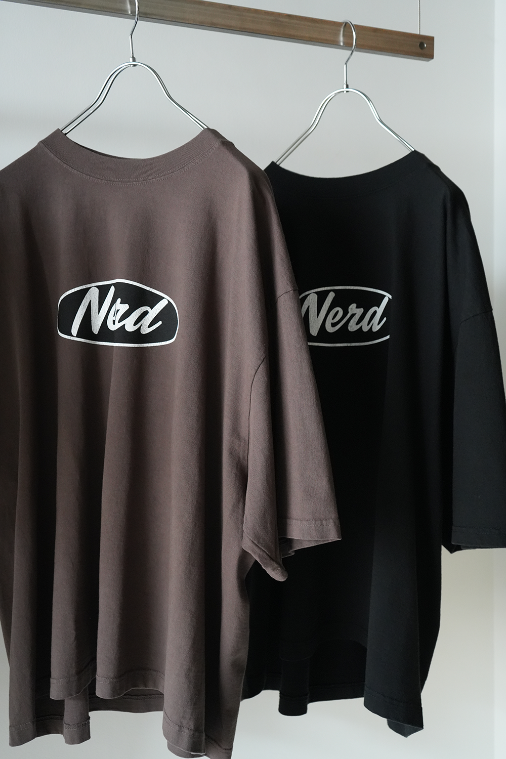 PIGMENT DROP SHOULDER T-SHIRT(BROWN)