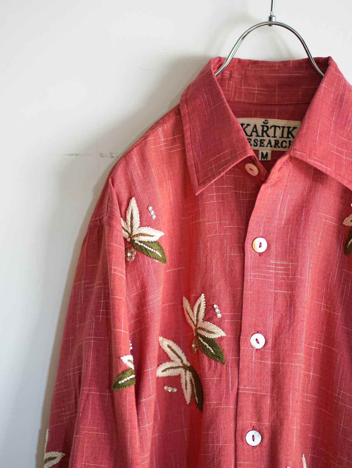 Box Shirt(Faded Red/Ecru/Forest Green)