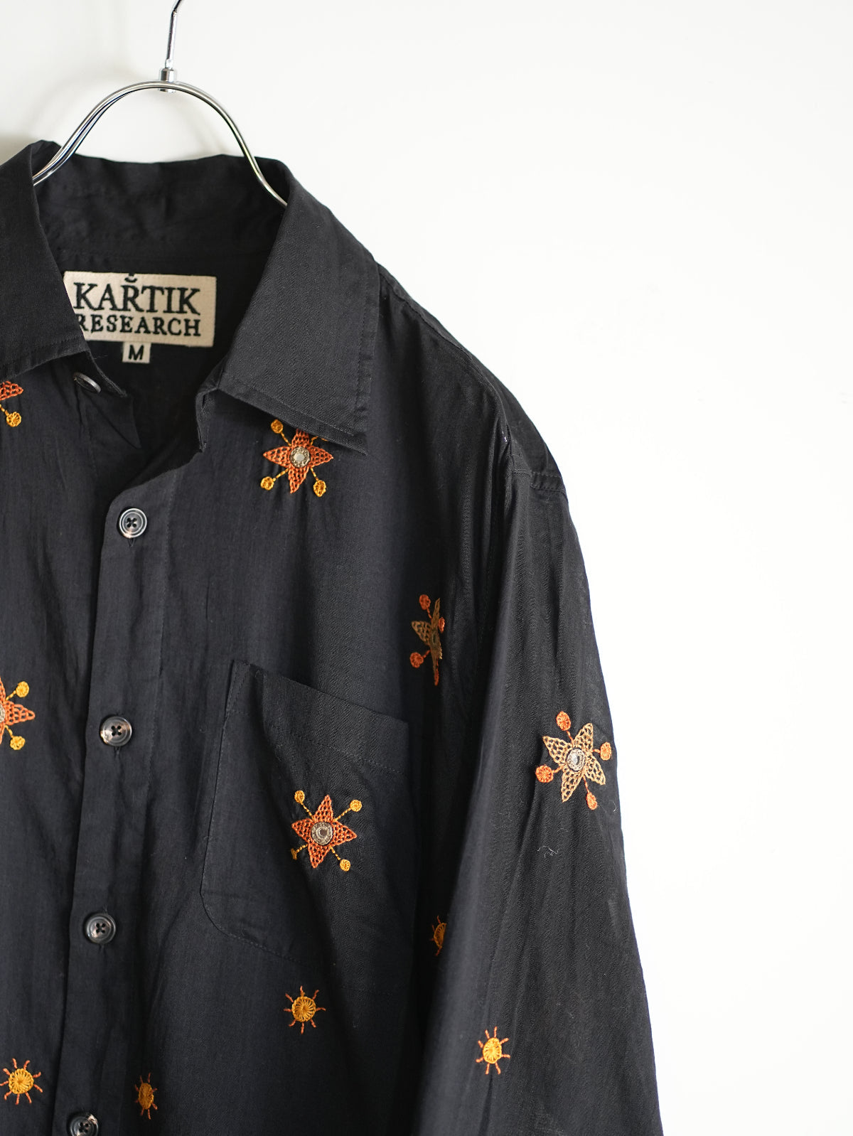 Box Shirt(Black/Orange/Red)