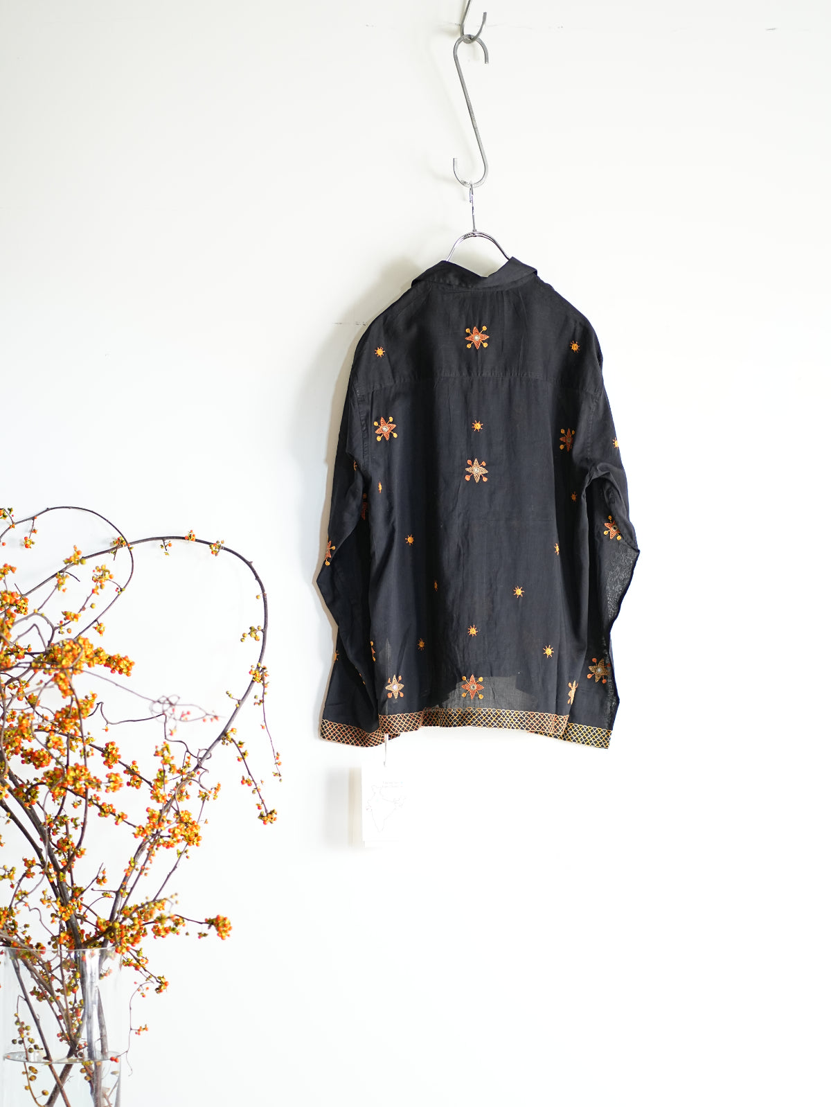 Box Shirt(Black/Orange/Red)