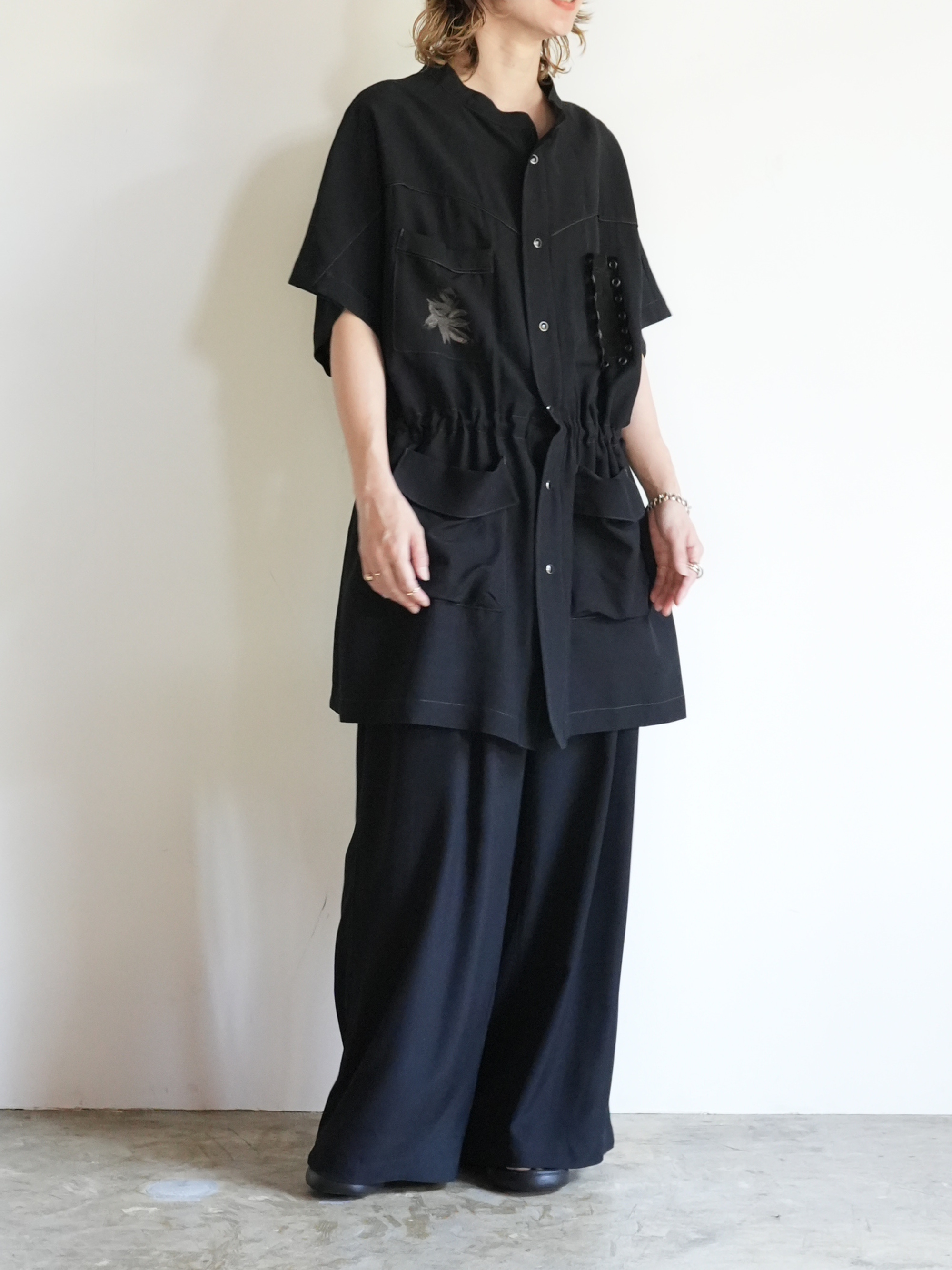 WOOL RAYON TROPICAL OVER VEST