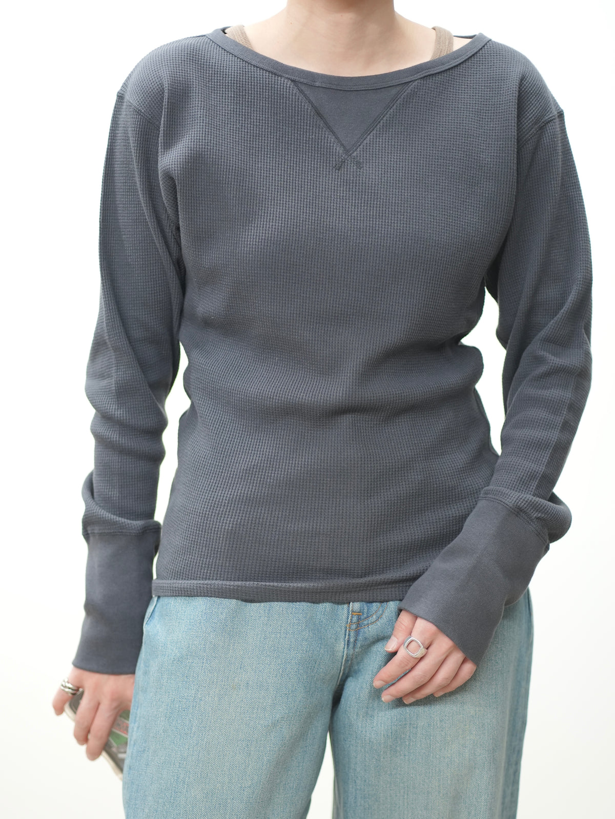 Waffle Long Sleeve Top