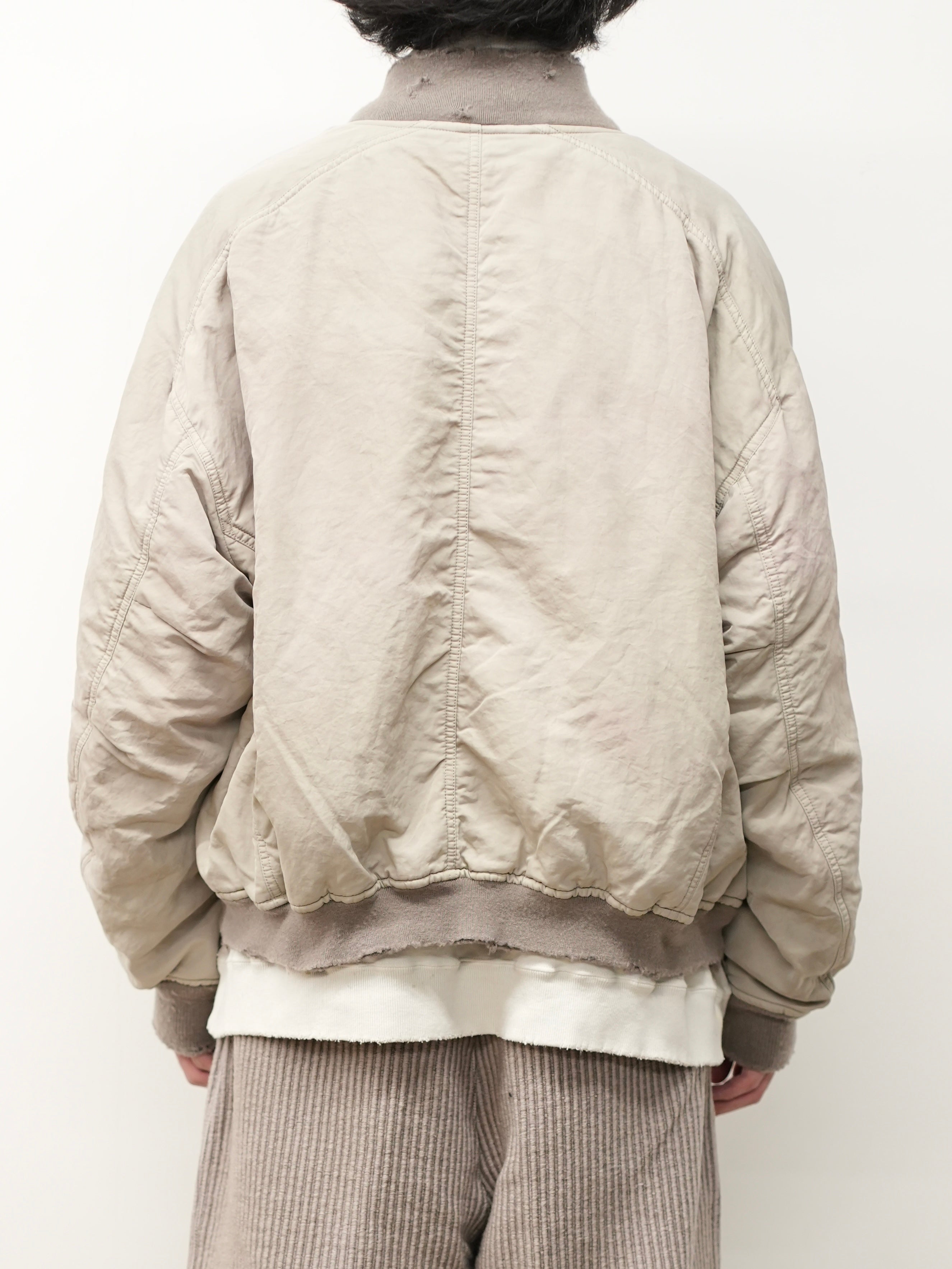 FADED BOMBER JACKET(SAND)