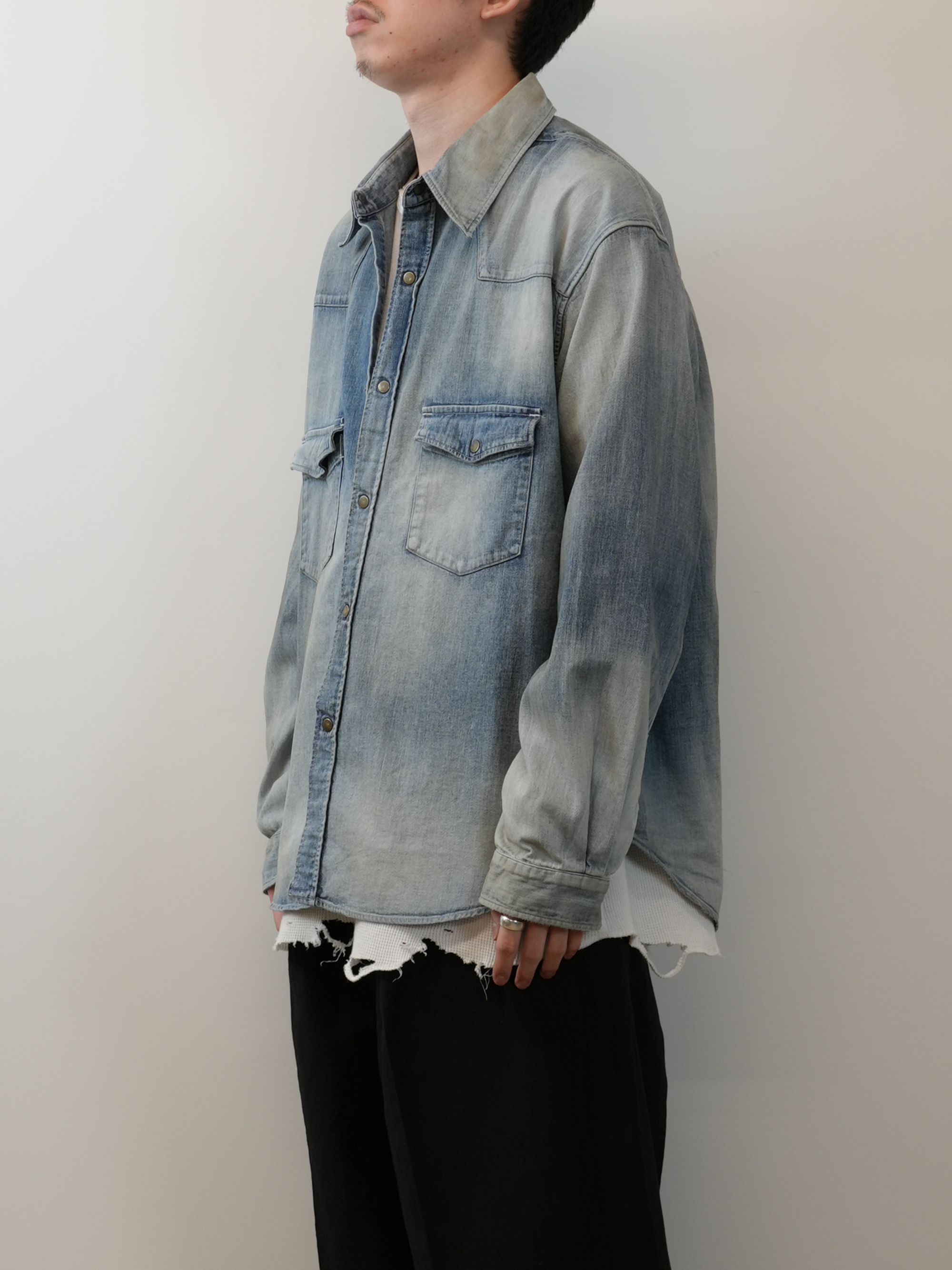 DENIM WESTERN SHIRT(INDIGO)