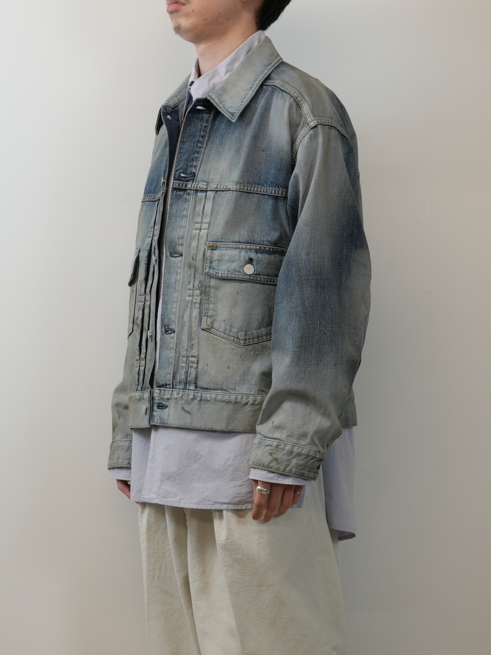 AGING DENIM JACKET(D.INDIGO)