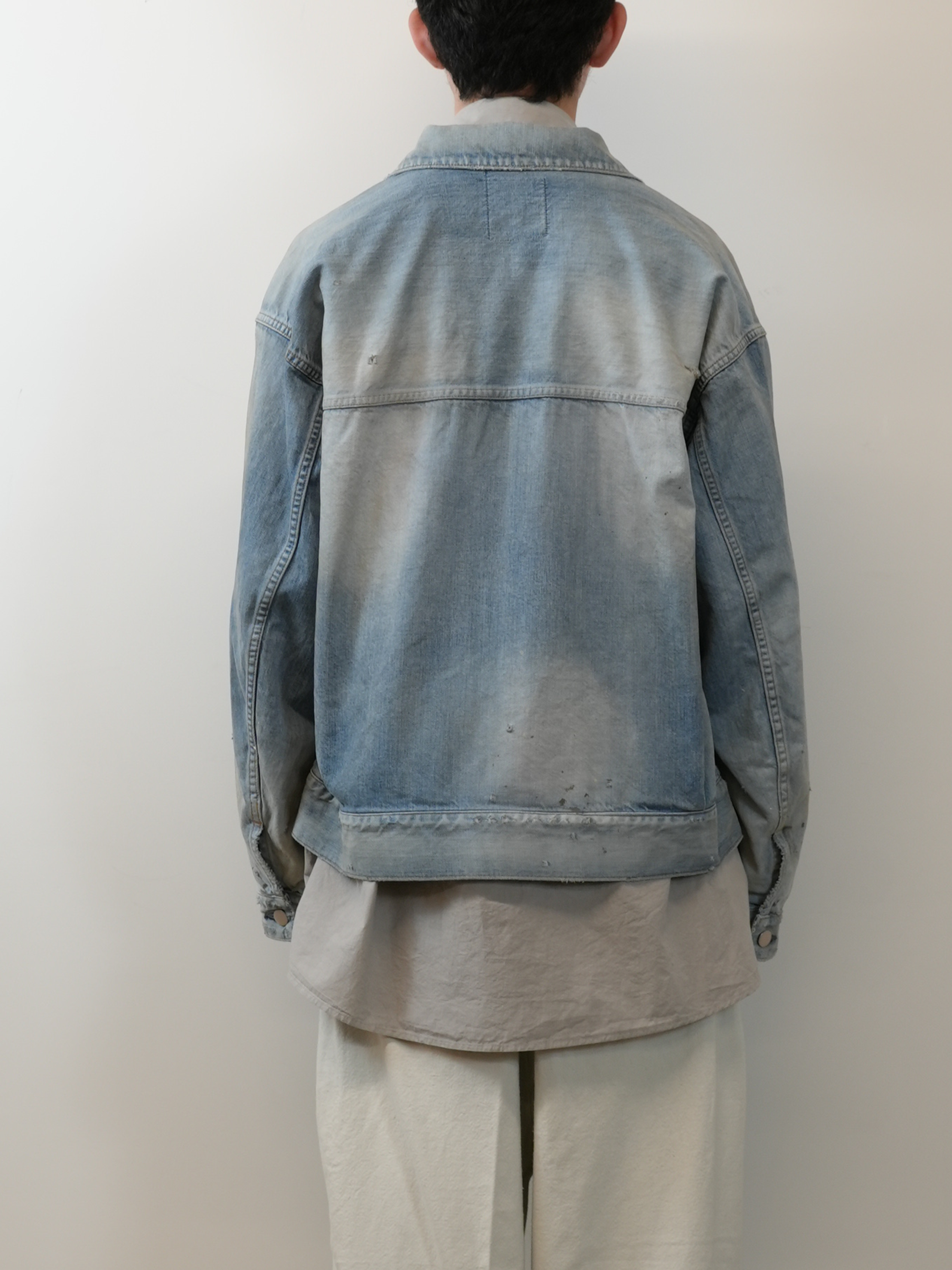 AGING DENIM JACKET(L.INDIGO)