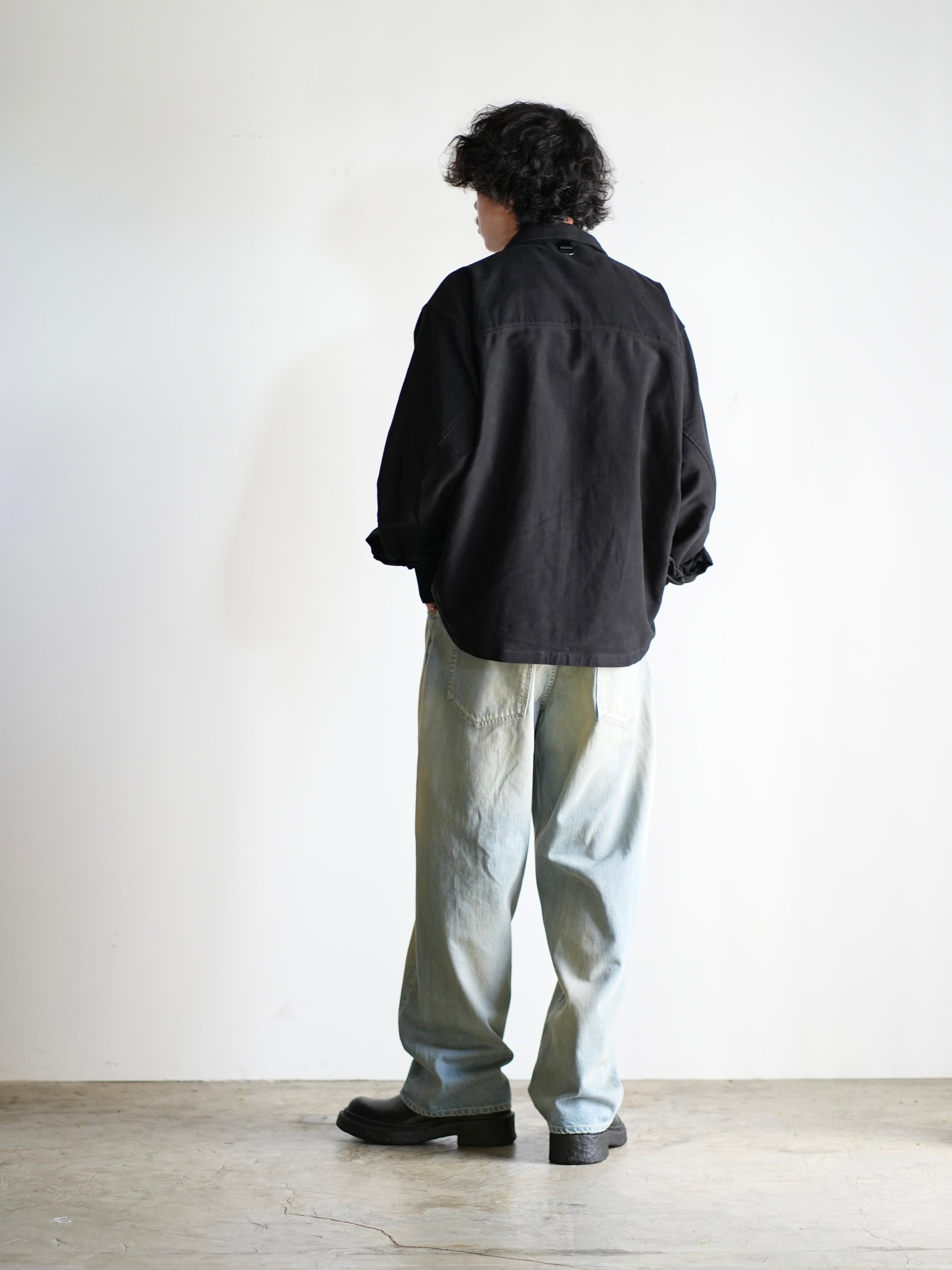 Afiit 25AW モールスキンジップシャツ ZIP SHIRT
