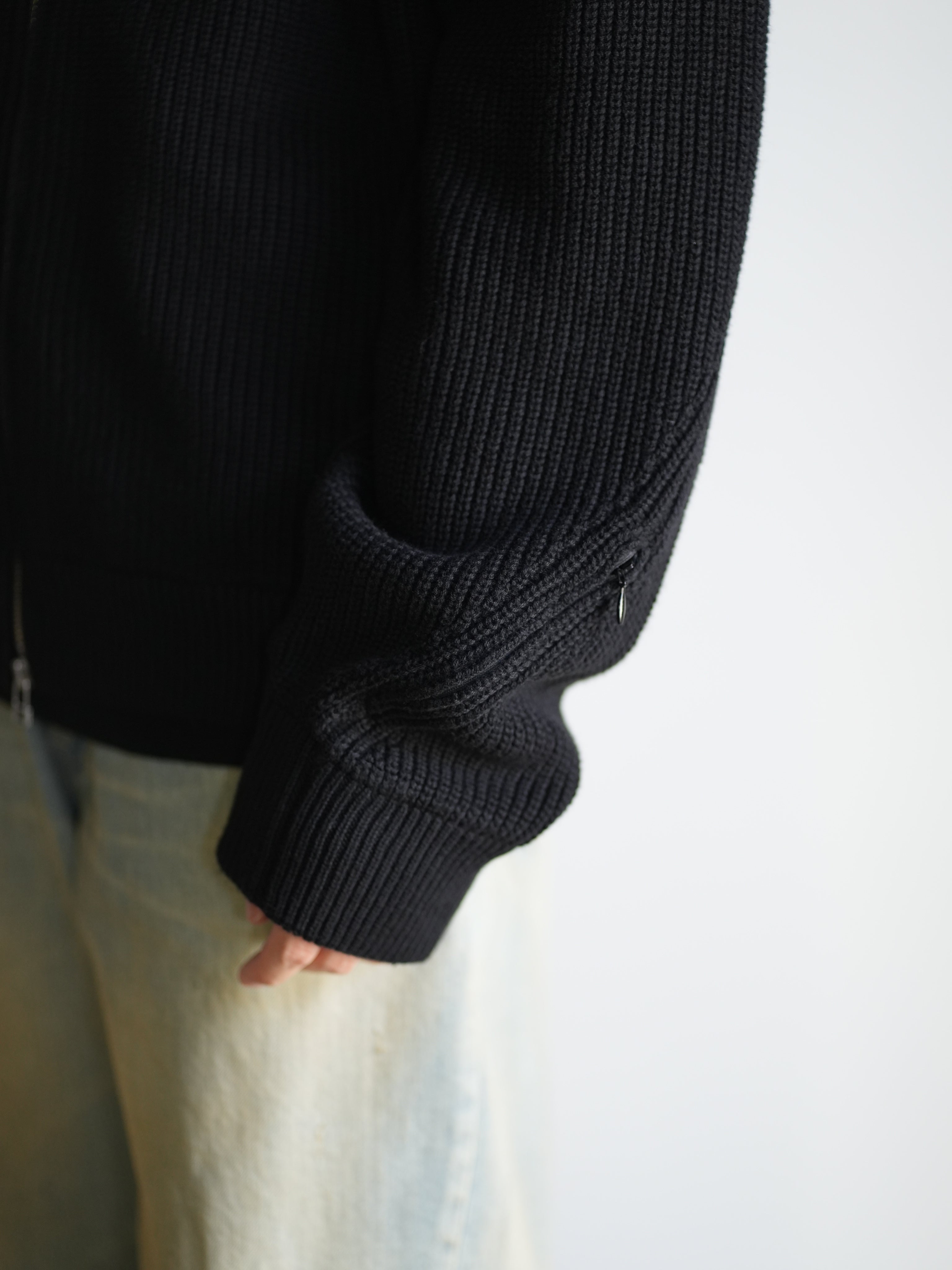 【NKNIT】knit blouson 25AW outer – NKNIT