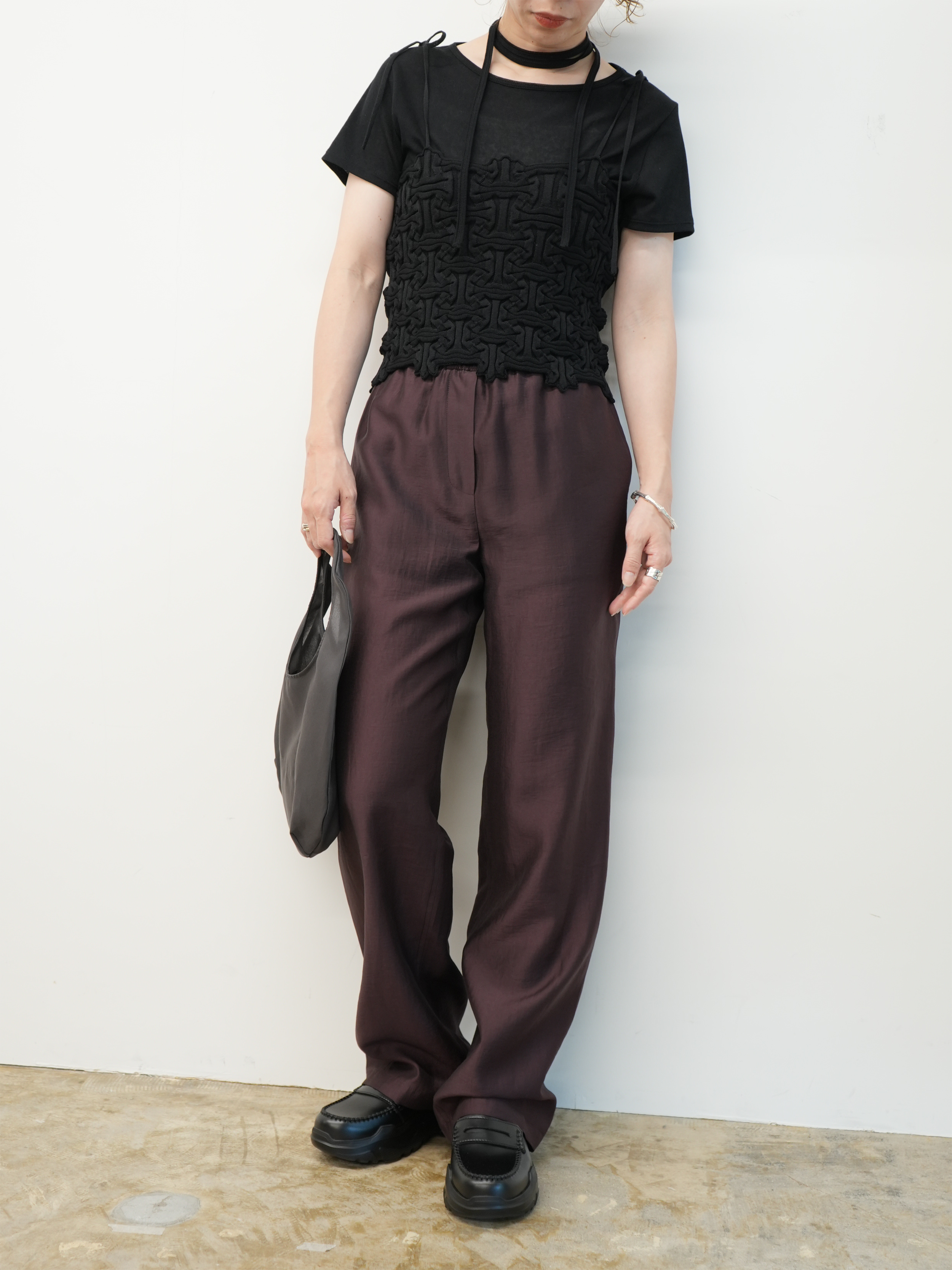 SILKY BANDING PANTS
