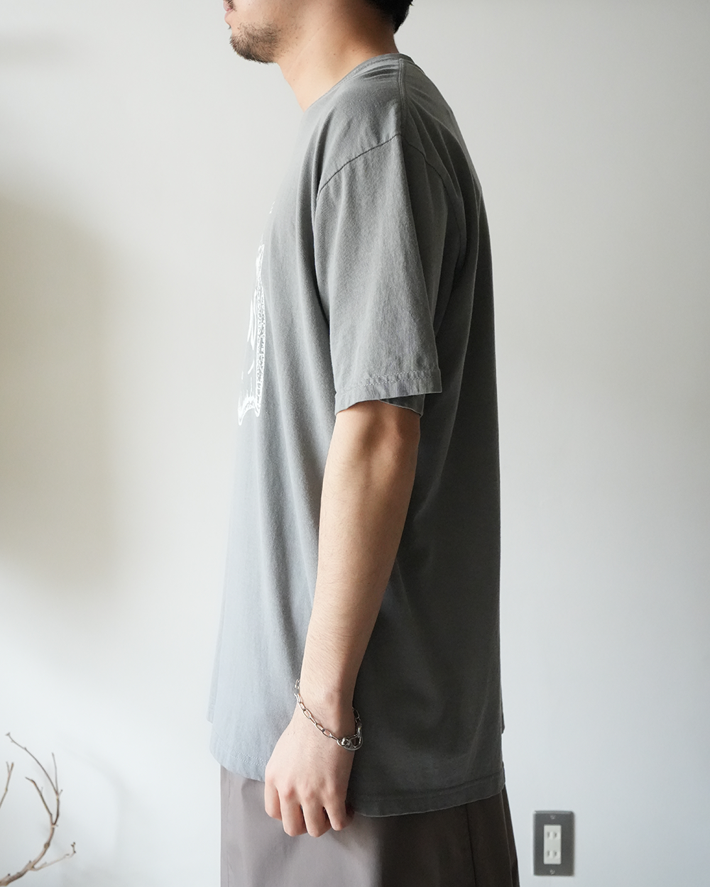 [40%OFF]PIGMENT S/S T-SHIRT(GREY)