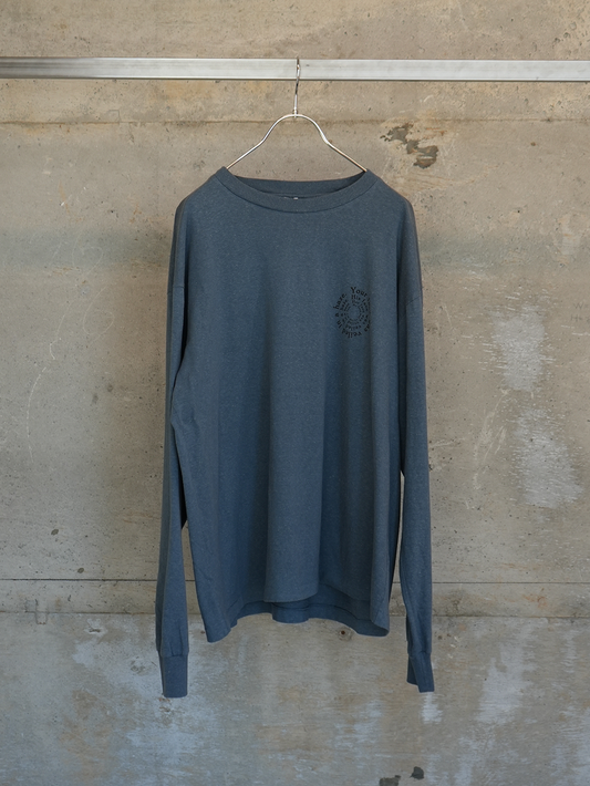 Overdyed L/S T "Veiled"(NAVY)