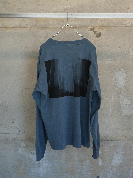 Overdyed L/S T "Veiled"(NAVY)