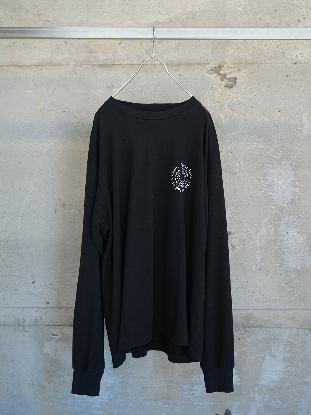 Overdyed L/S T "Veiled"(BLACK)