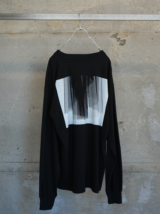 Overdyed L/S T "Veiled"(BLACK)