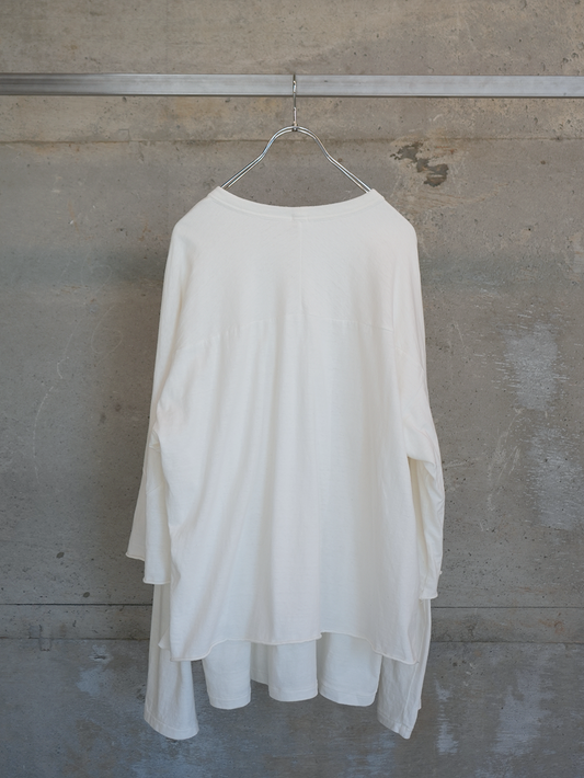 Veiled  L/S&H/S T(WHITE)