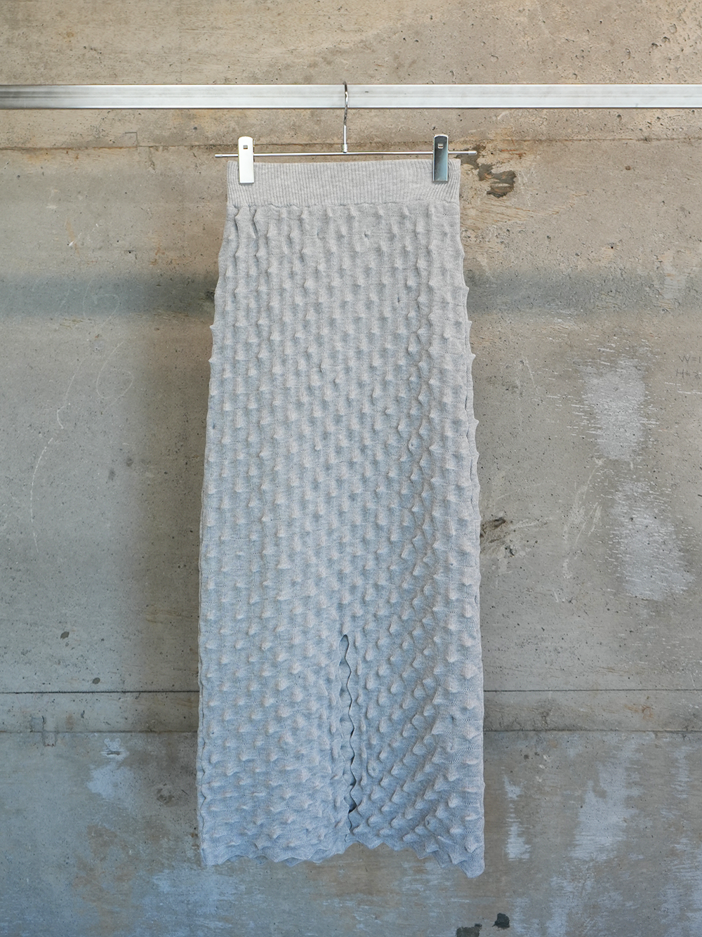 【etoqk/exclusive】durian long skirt(gray)