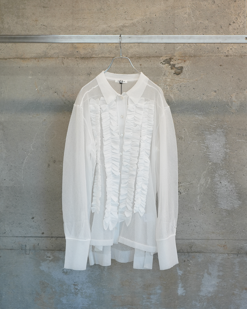 [40%OFF] frost frill shirt