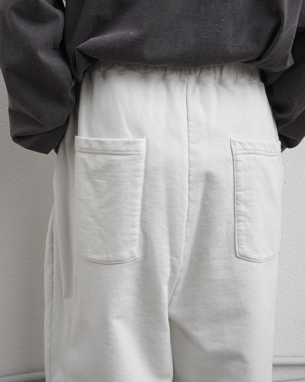 TUCK SWEAT PANTS(WHITE)